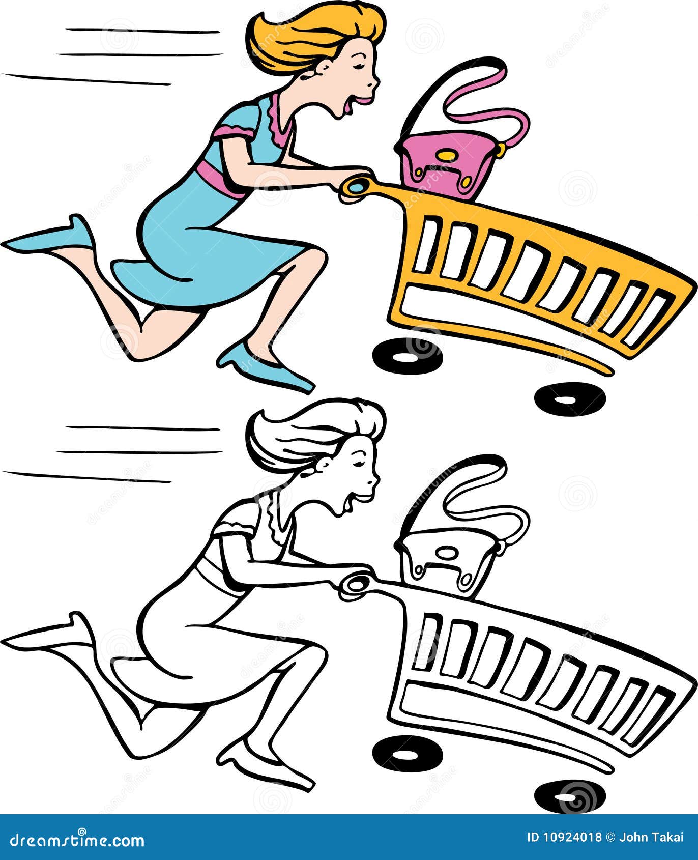 Shopper Caricature Ad Cartoon Images – Browse 4 Stock Photos