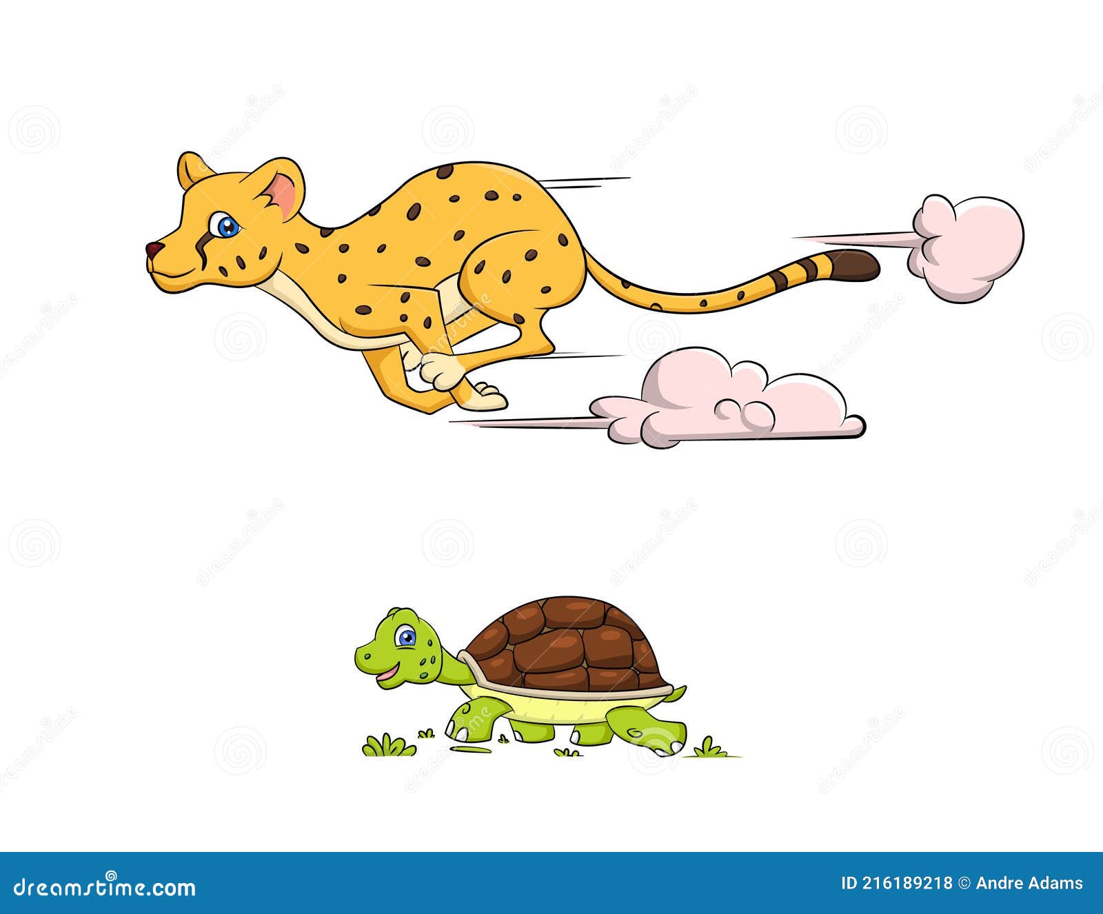 Fast and slow animal stock vector. Illustration of cheetah - 216189218 Fast and slow animal stock vector. Illustration of cheetah - 216189218