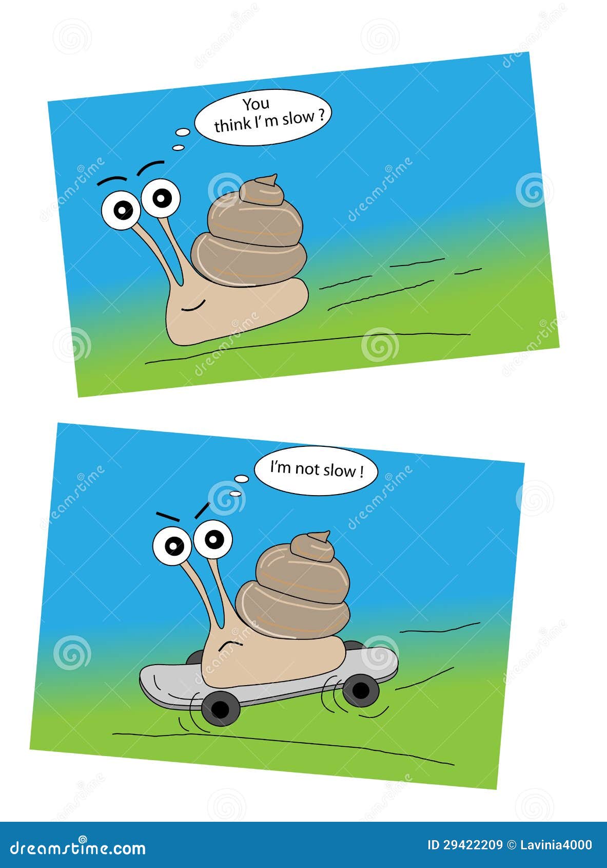 Fast Snail, Funny Cartoon Mollusk Character With Speed Booster Vector