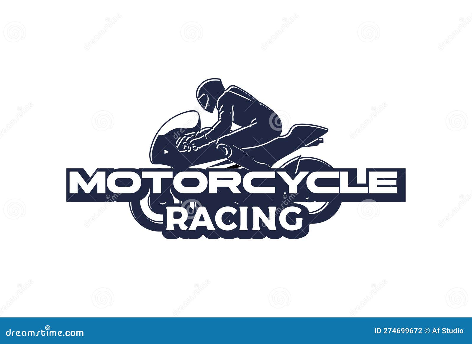 Fast Speed Biker Racing Bike Motorcycle Sport Club Competition Logo