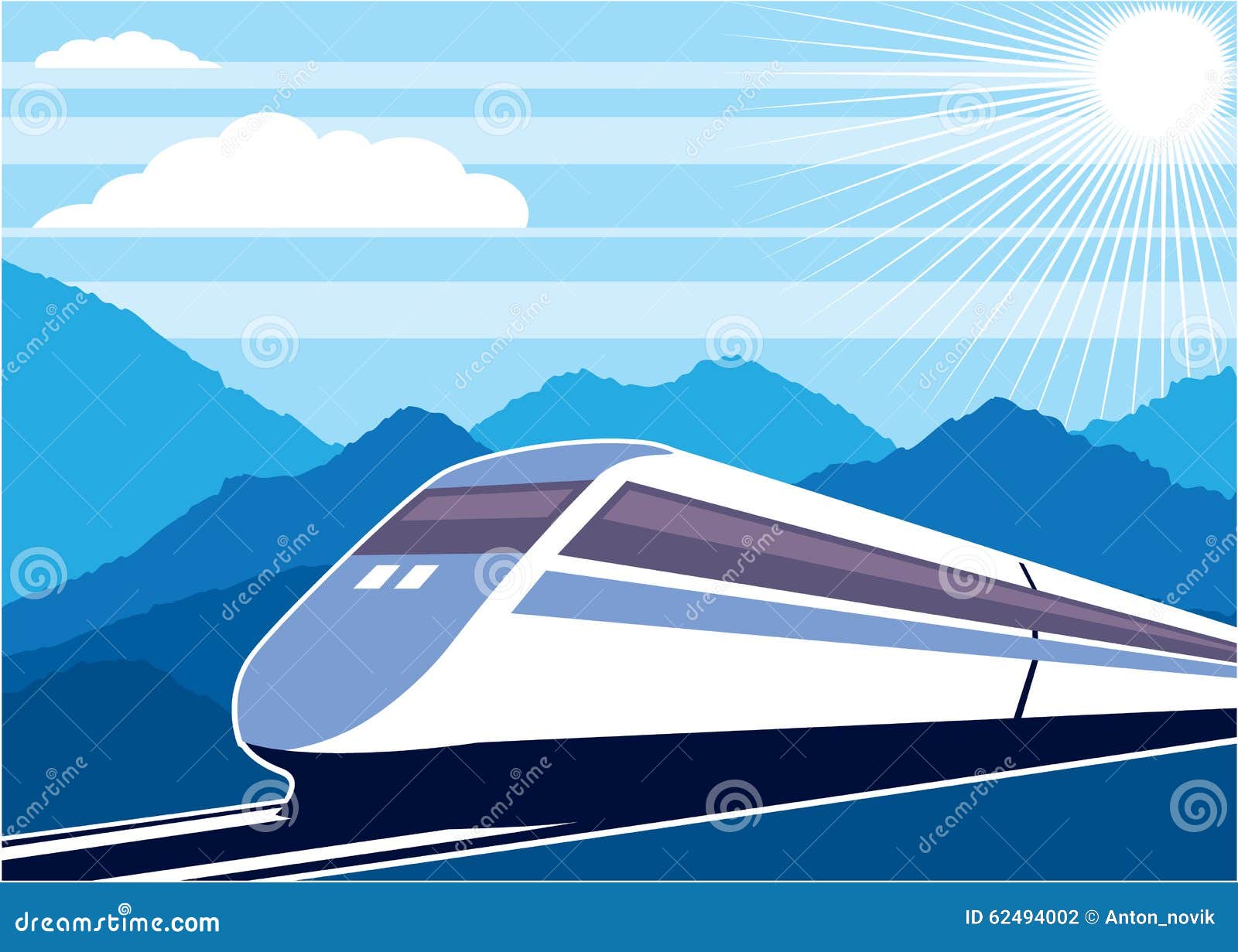 High Speed Train Clipart Hd PNG, Vehicle High Speed Rail Illustration, Hand  Draw, Cartoon, Traffic PNG Image For Free Download