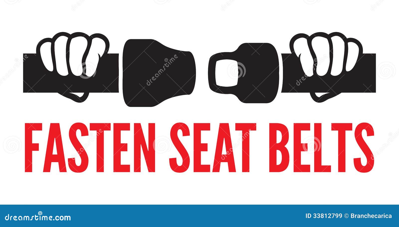 Fasten Your Seat Belts Icon Stock Vector Image 33812799