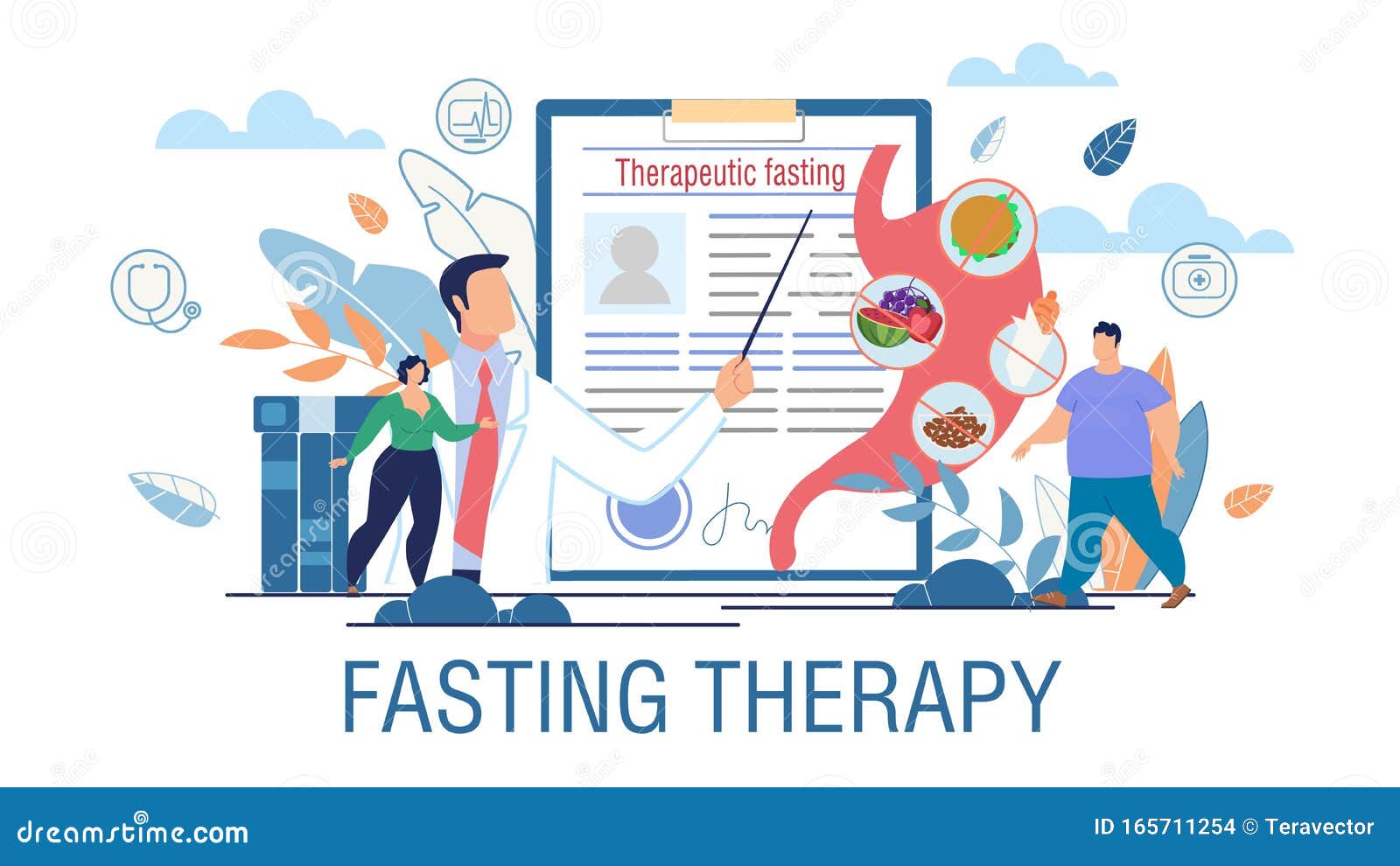 fasting therapy obesity treatment promotion poster