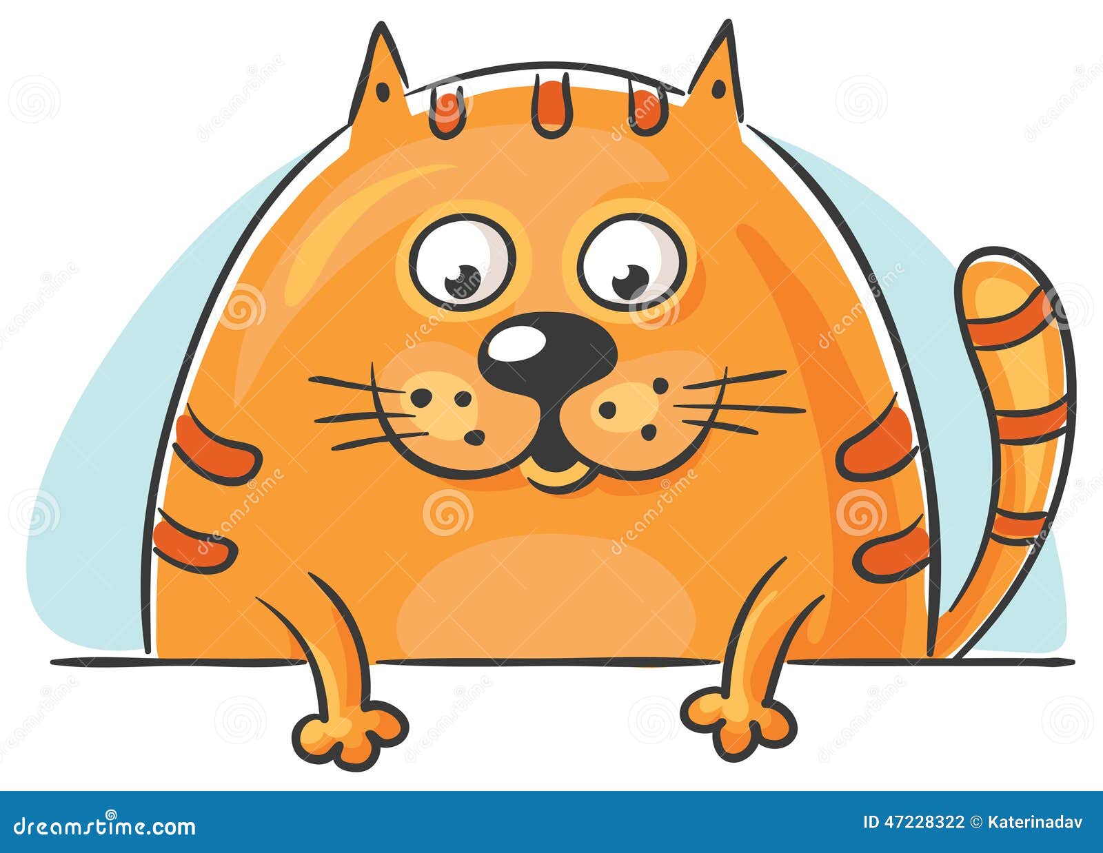  Fat  cat  peeping out stock vector Illustration of space 