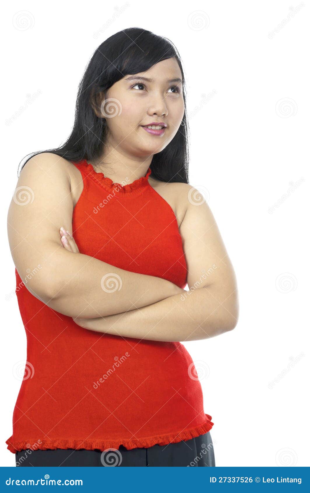 Fat Chubby Girl Stock Photo Image Of Weight Isolated 273