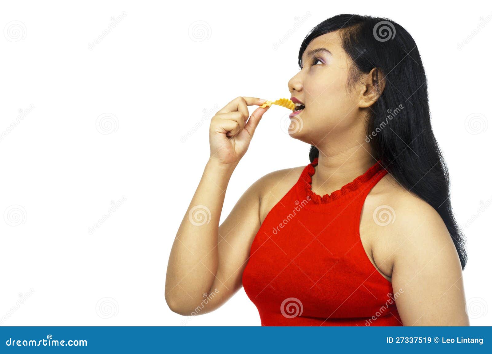 Fat Chubby Girl Eating Stock Image Image Of Expression 27337519