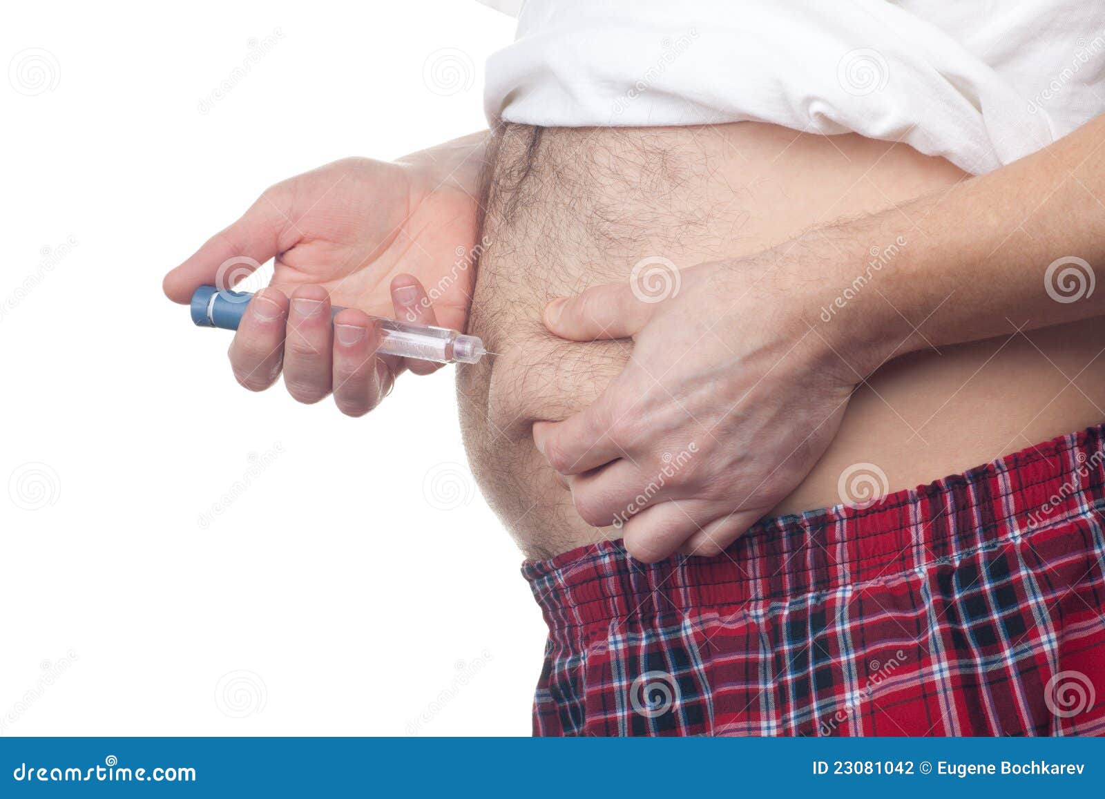 fat man insulin injection