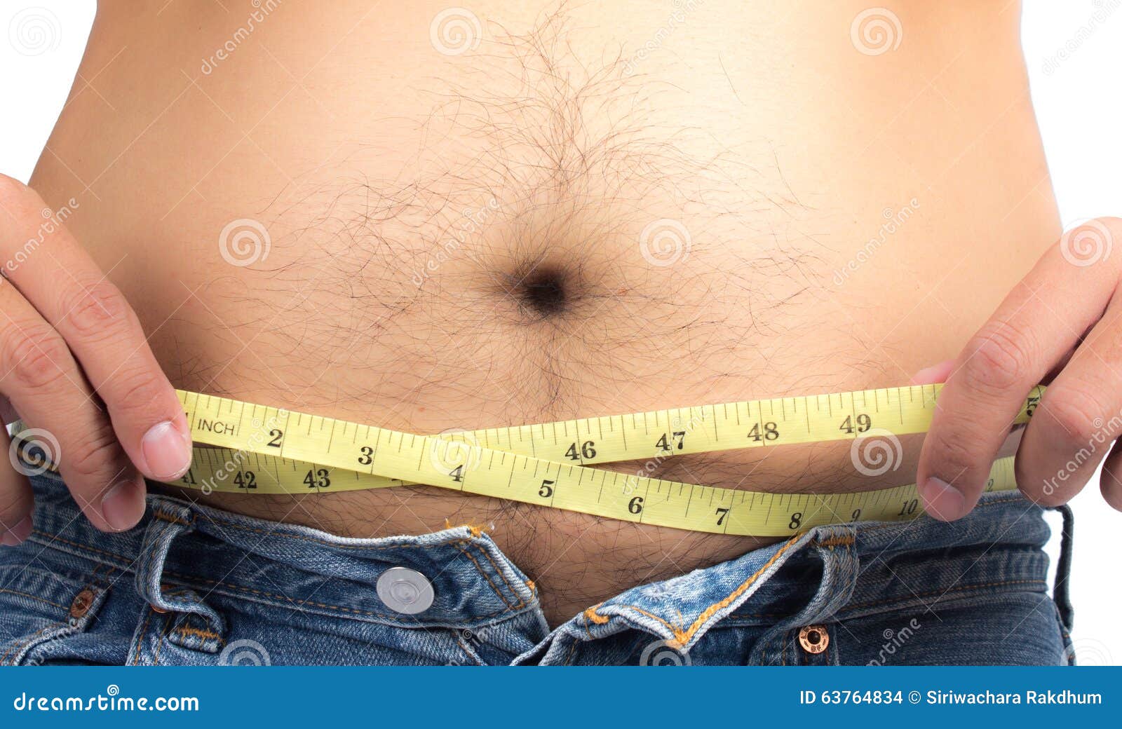 fat man measure waist circumference