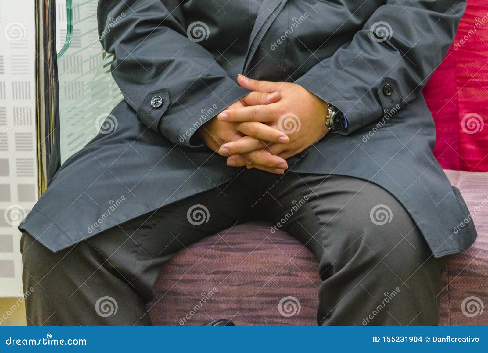 Fat Man Sitting at Train, Japan Editorial Stock Image - Image of hands ...
