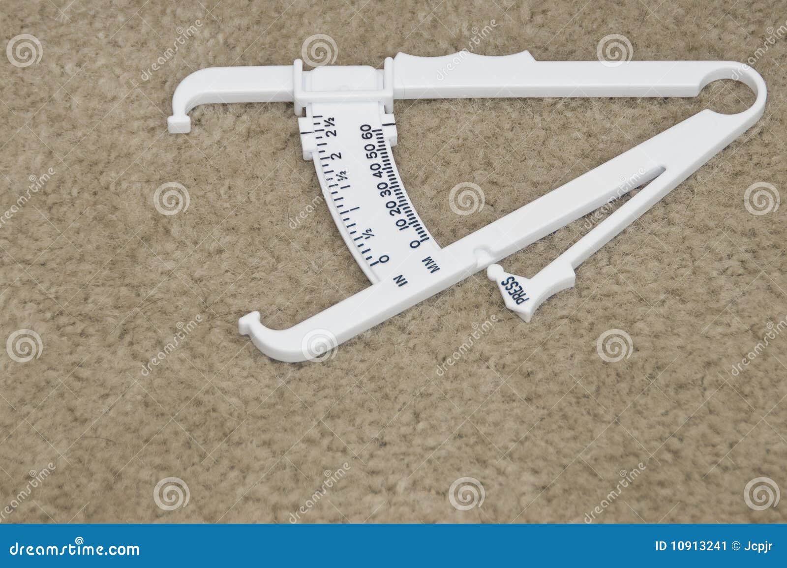 Fat measuring Device stock image. Image of exercise, scales - 10913241