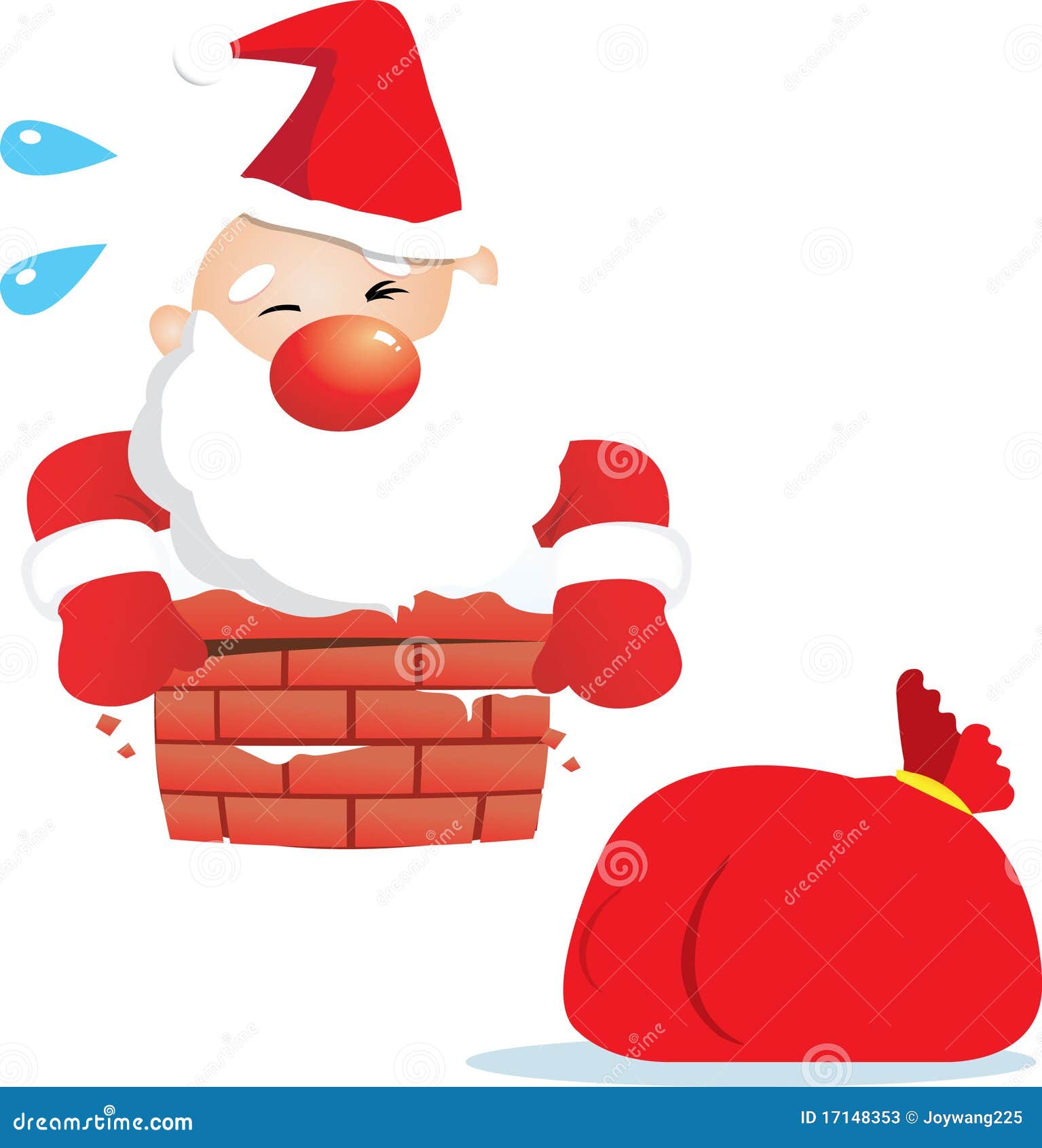 Fat Santa Claus stock vector. Illustration of obesity 17148353