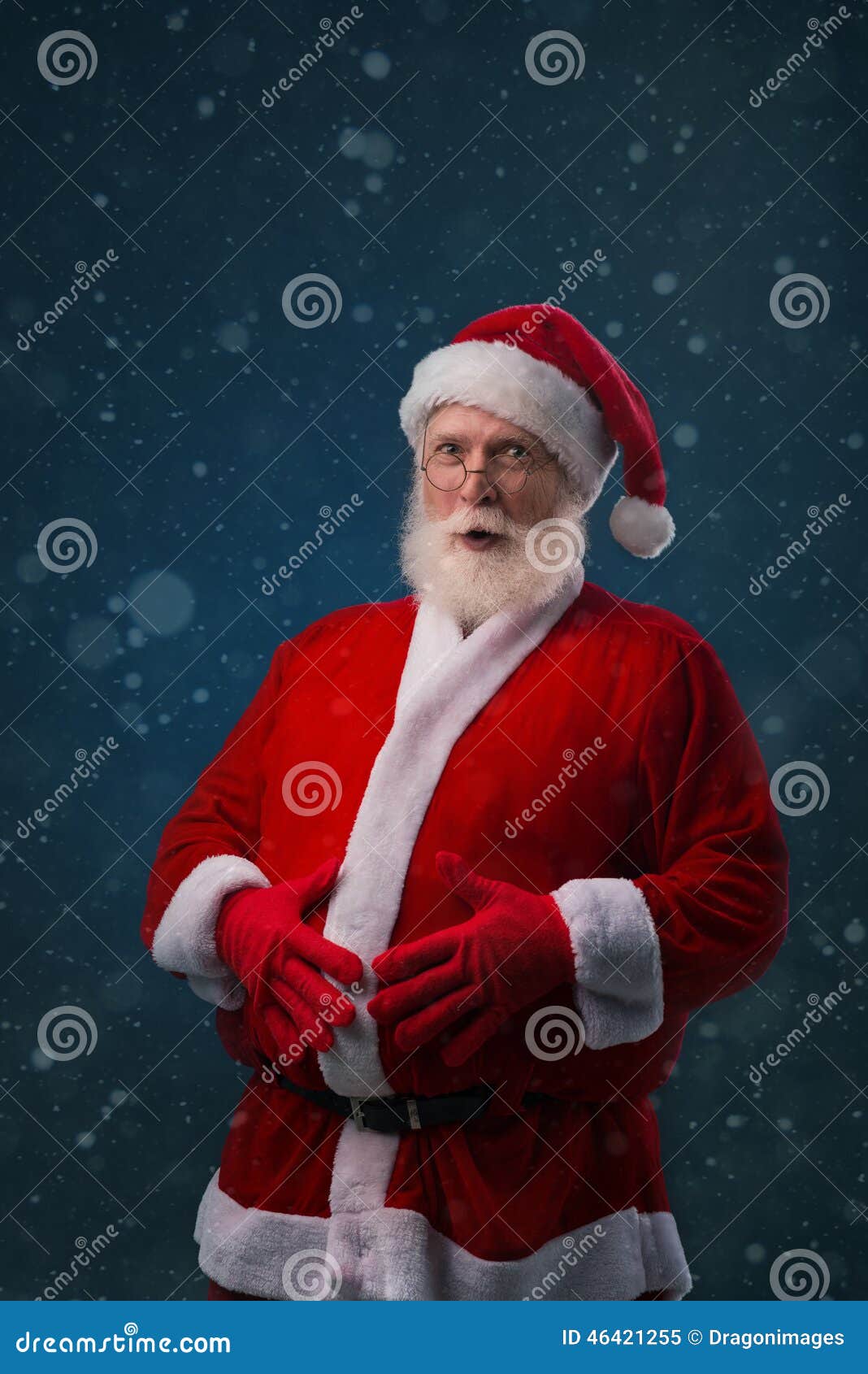 Fat Santa stock image. Image of beard, festive, celebration - 46421255