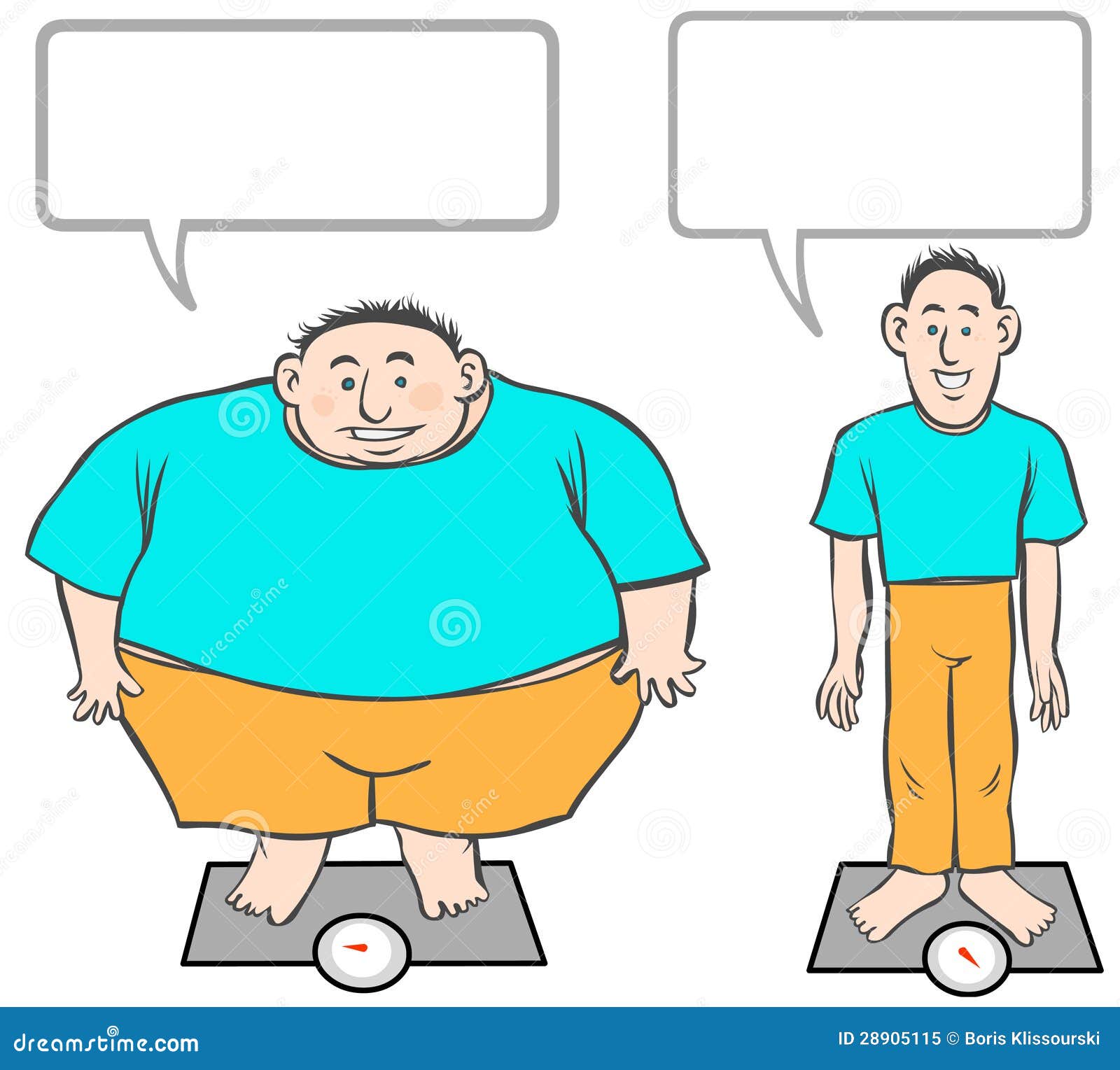 Fat-Slim cartoon men. stock illustration. Illustration of thin - 28905115