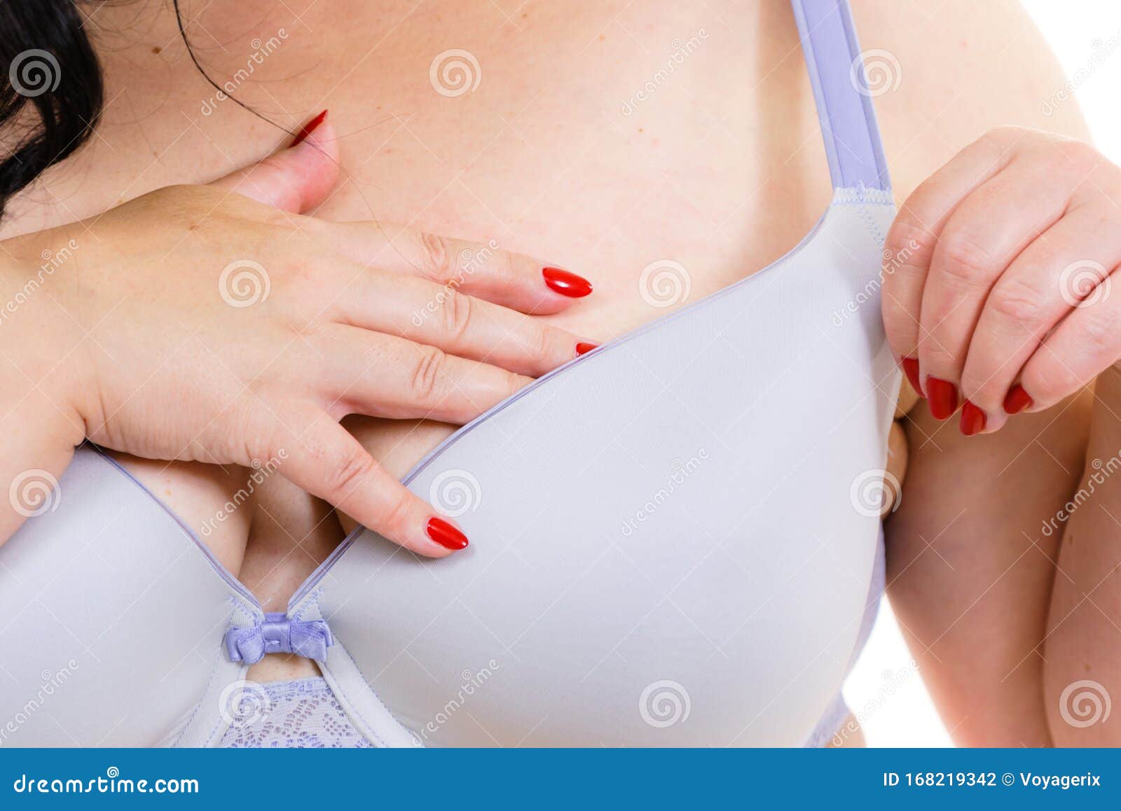 Fat Woman Big Breast Wearing Bra Stock Photo - Image of chubby