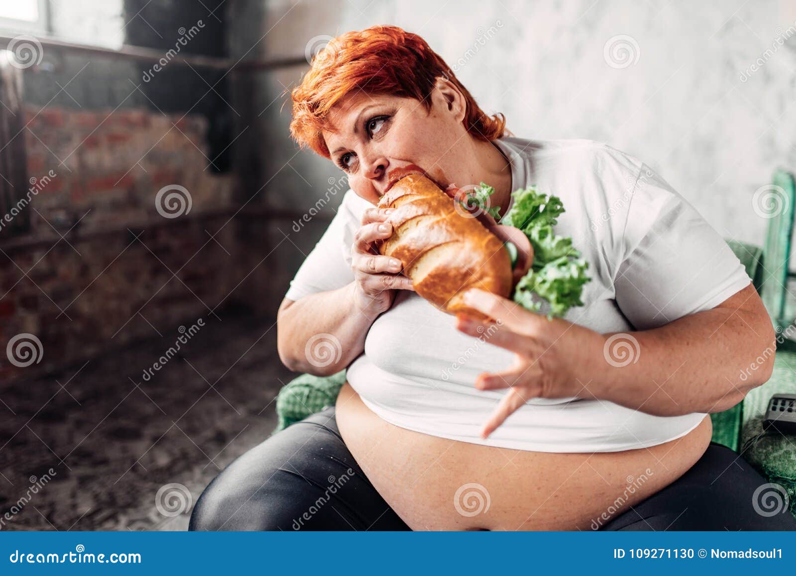 stuck Fat woman stuck Fat woman