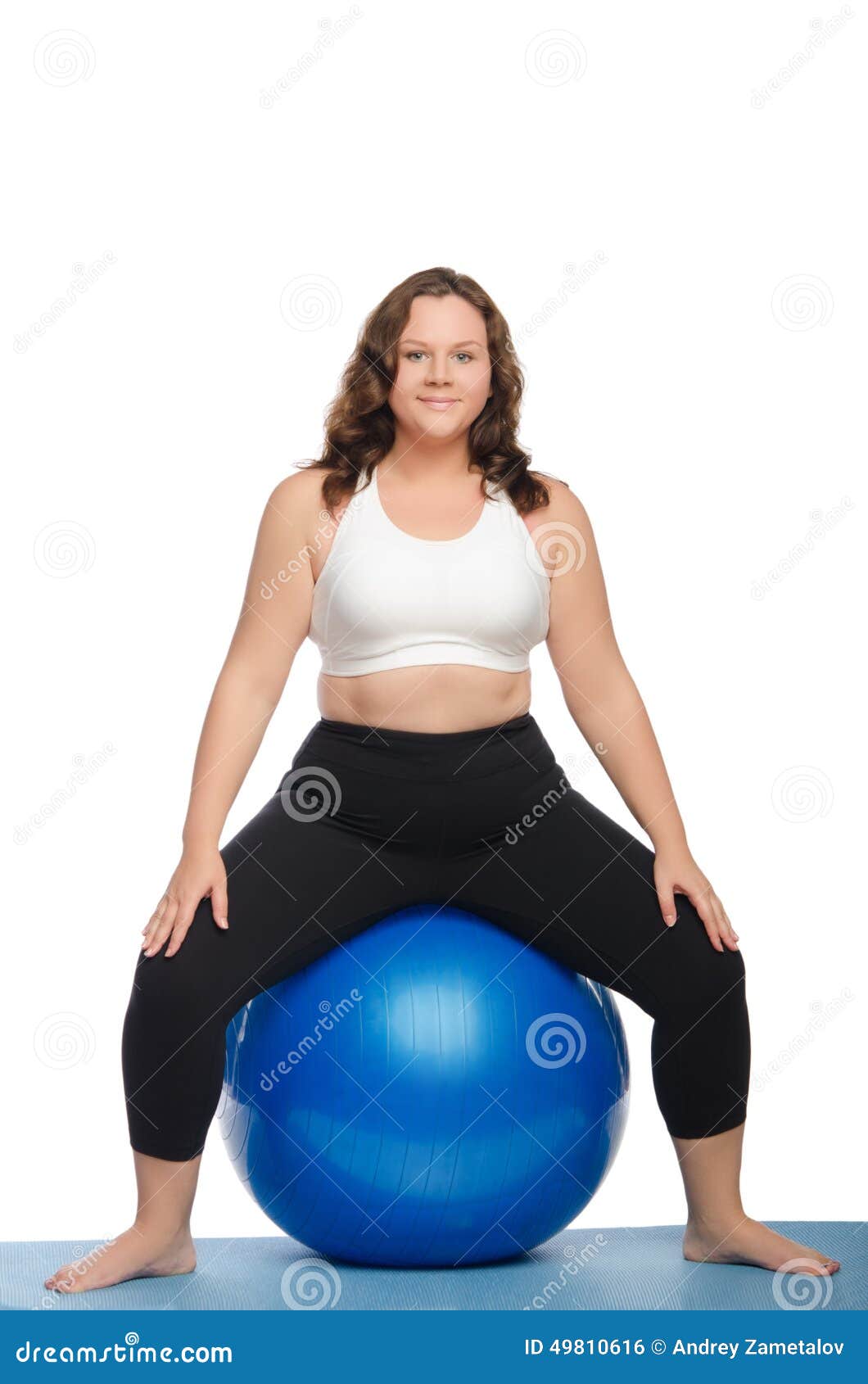 Fat Woman Sitting On 100