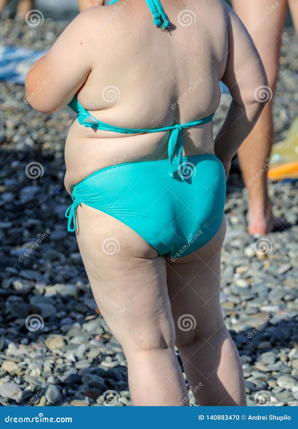 hot fat granny at beach