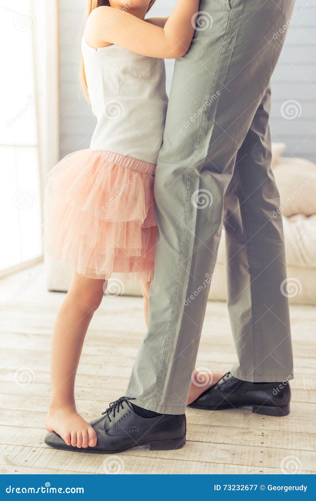 Father and daughter stock image