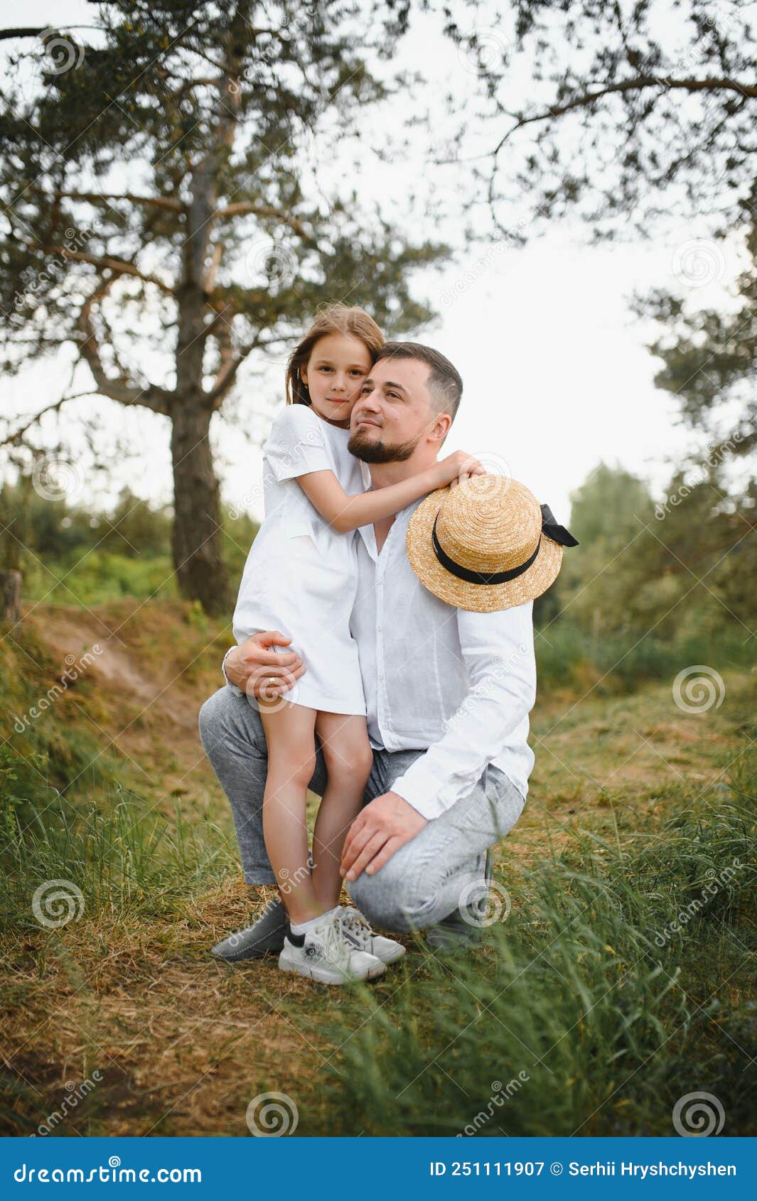 Father And Daughter In Nature Stock Image Image Of People Outside 251111907