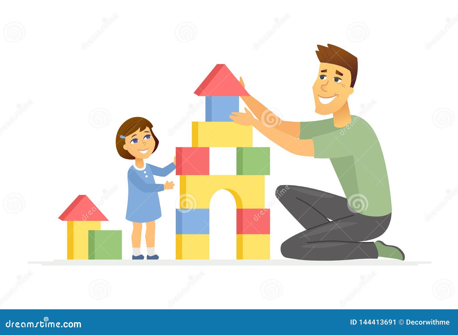 Father and Daughter Playing - Cartoon People Characters Illustration Stock Vector - Illustration of daughter, build: 144413691 Father and Daughter Playing - Cartoon People Characters Illustration Stock Vector - Illustration of daughter, build: 144413691