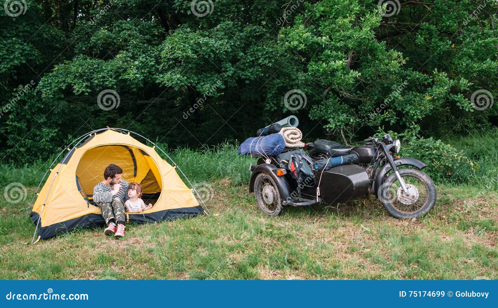 Camping with dad