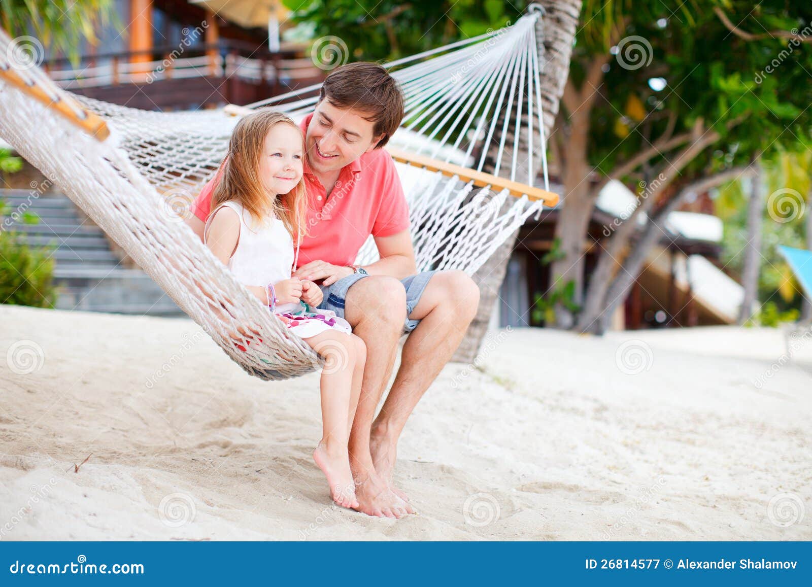 Father And Daughter On Vacation Stock Image - Image of 