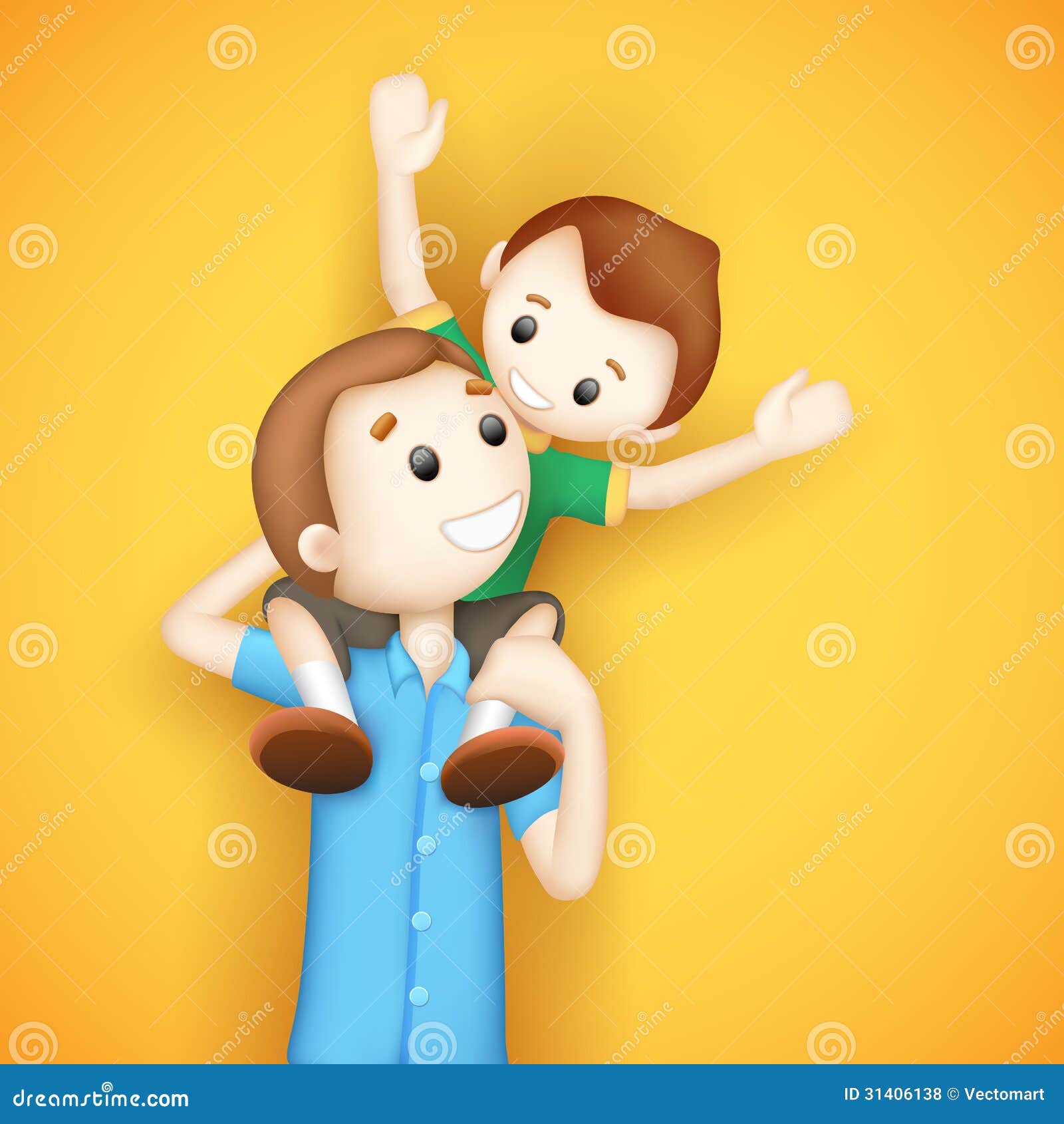 Double Meaning of Piggyback Ride Stock Vector - Illustration of cute,  lovely: 29957273