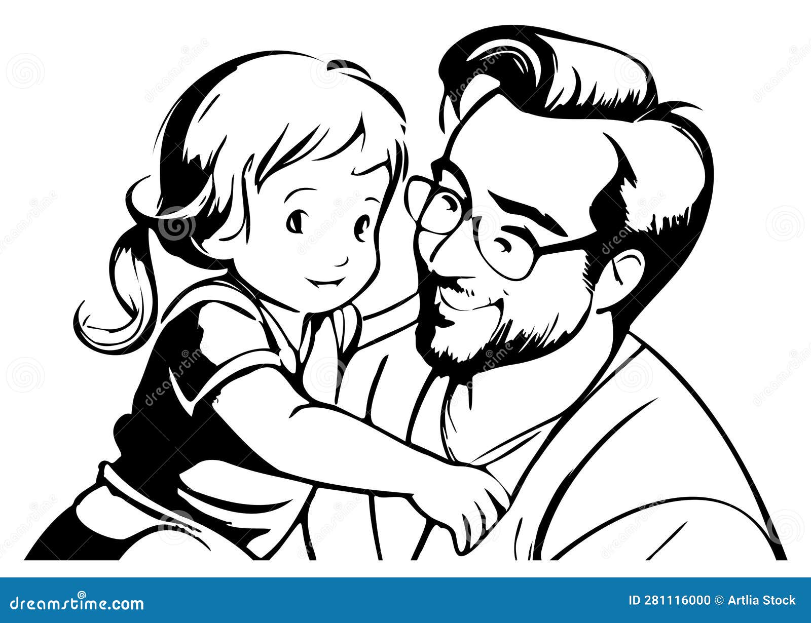 Drawing Father Daughter Son Child, child, angle, white, child png | PNGWing-saigonsouth.com.vn