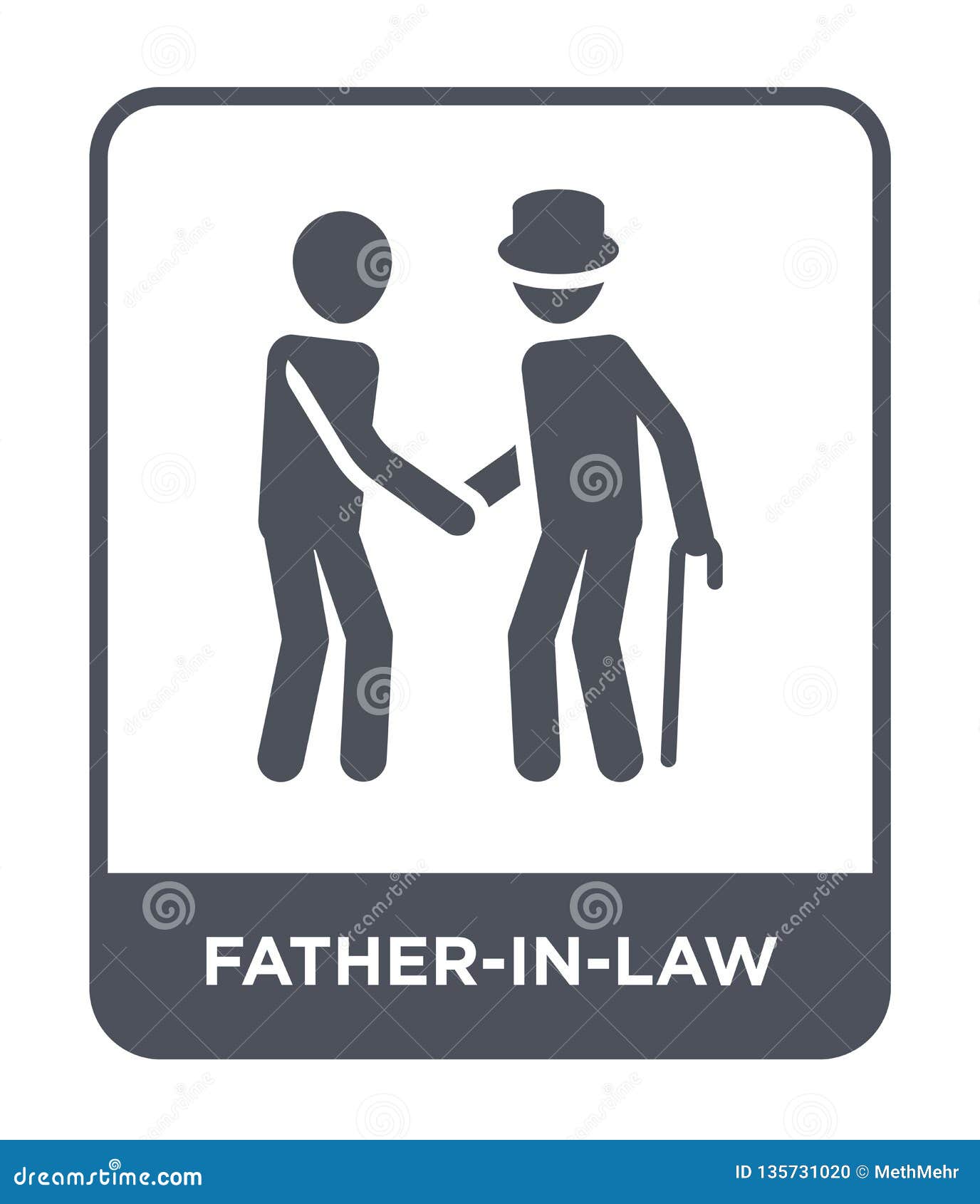 Download Father-in-law Icon In Trendy Design Style. Father-in-law ...
