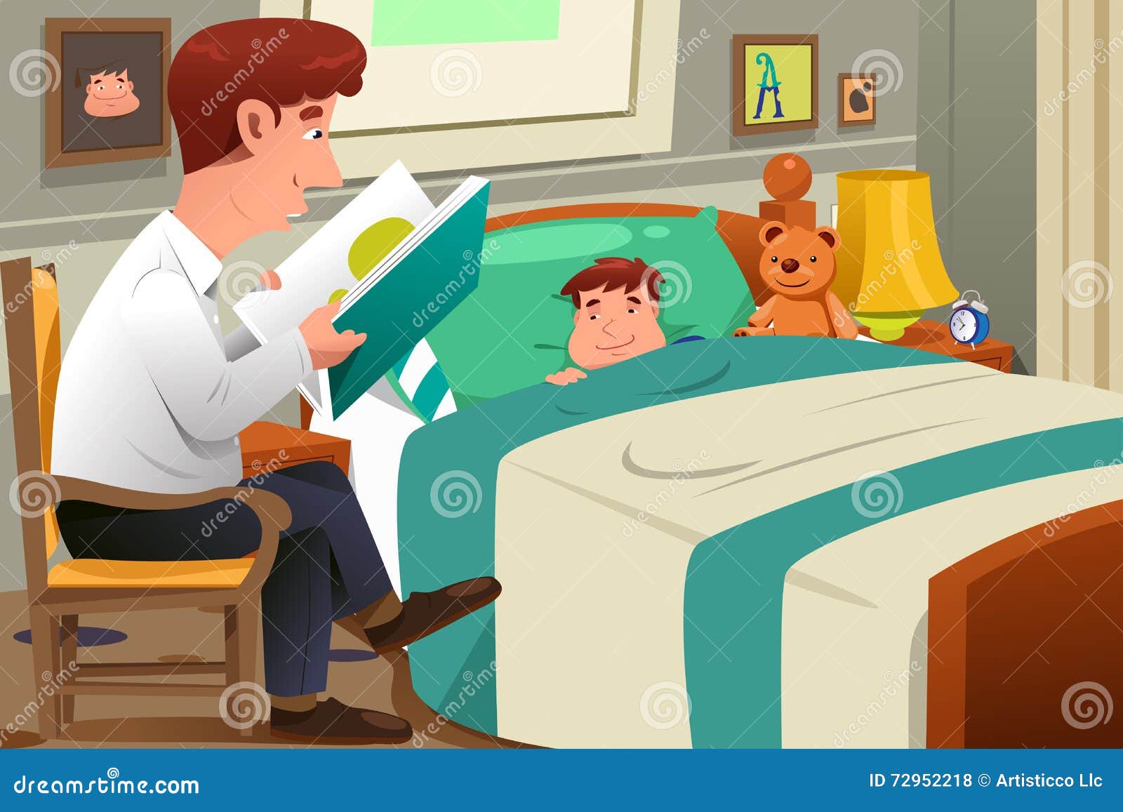Father Reading Story Stock Illustrations – 424 Father Reading Story Stock  Illustrations, Vectors & Clipart - Dreamstime