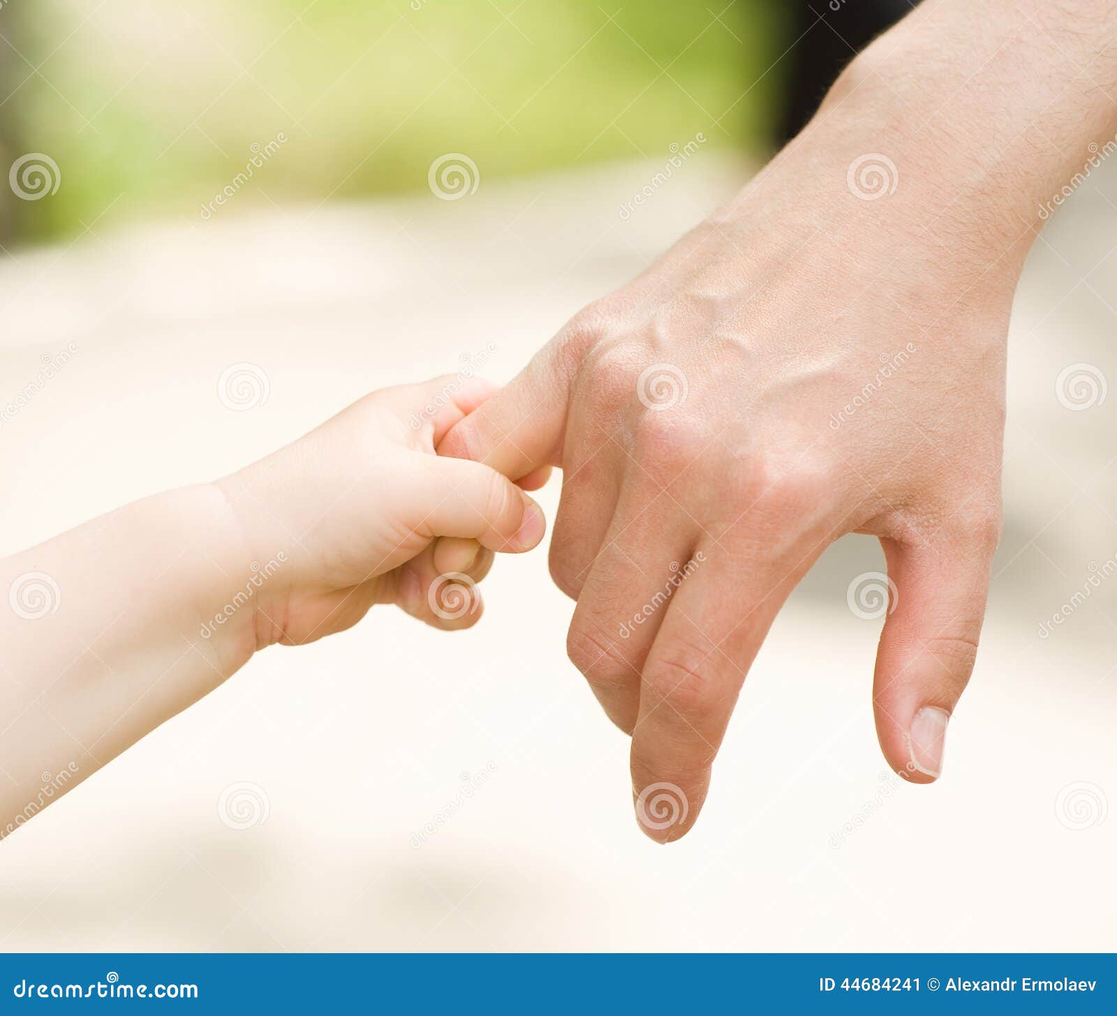 Father S Hand Lead His Child Son Stock Image Image of endearment