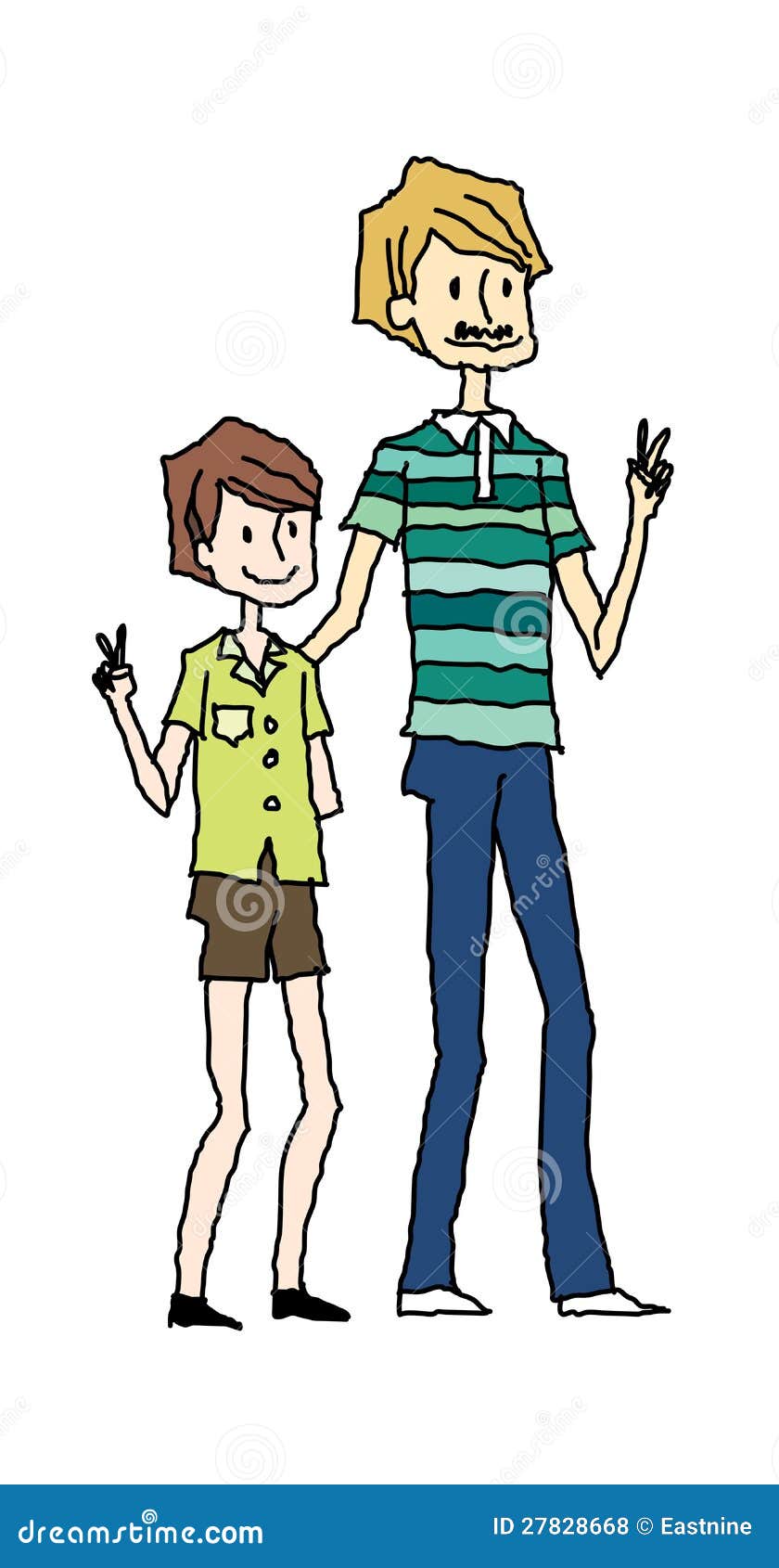 Father with son stock vector. Illustration of family - 27828668