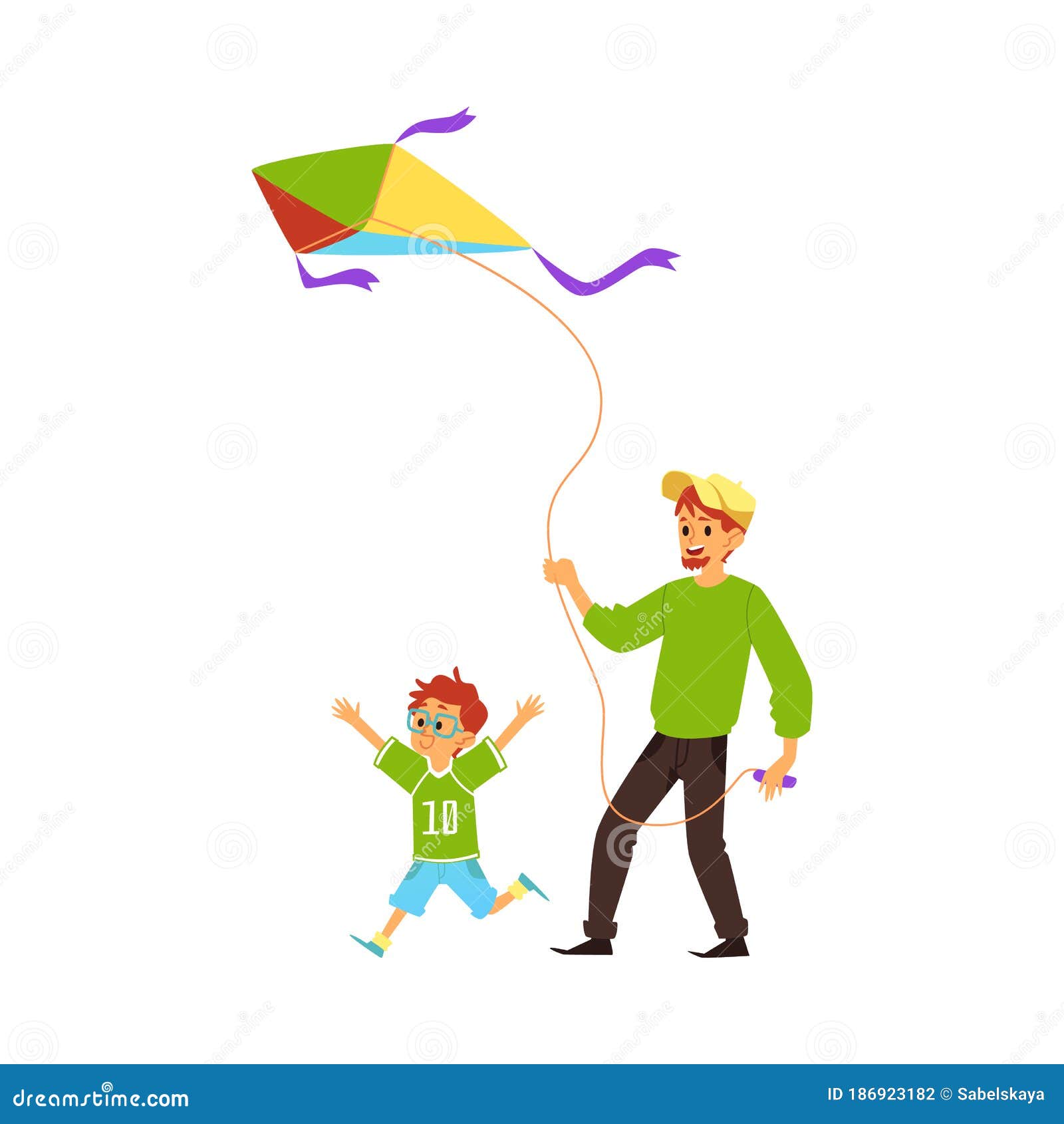 Featured image of post Cartoon Father And Son Flying Kite - Flying a kite, my cousin.