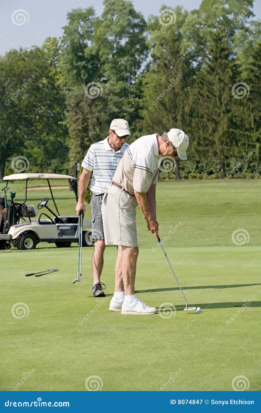 Father Son Playing Golf stock image. Image of happiness 8074847