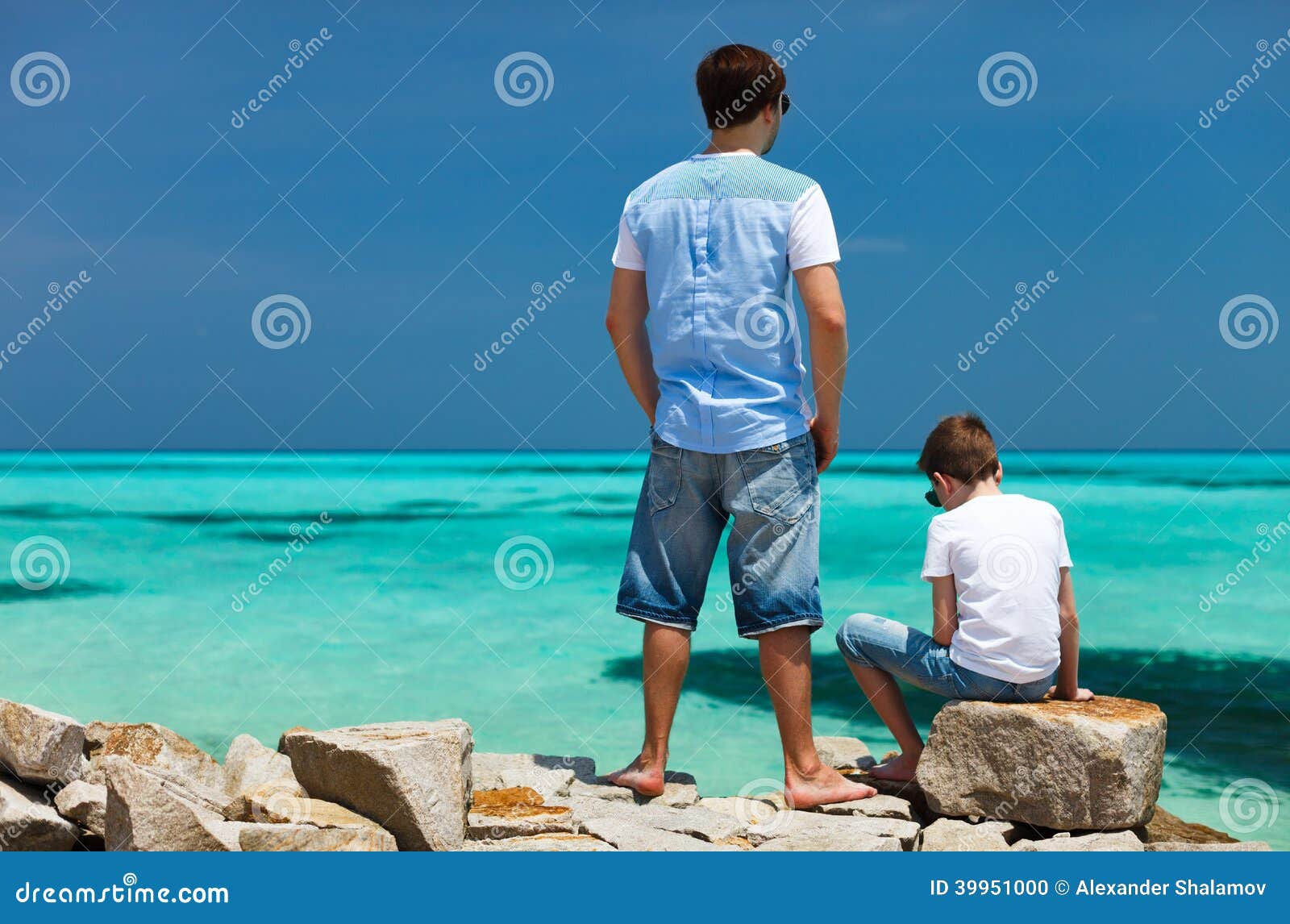 Father and son on vacation stock photo. Image of child 39951000
