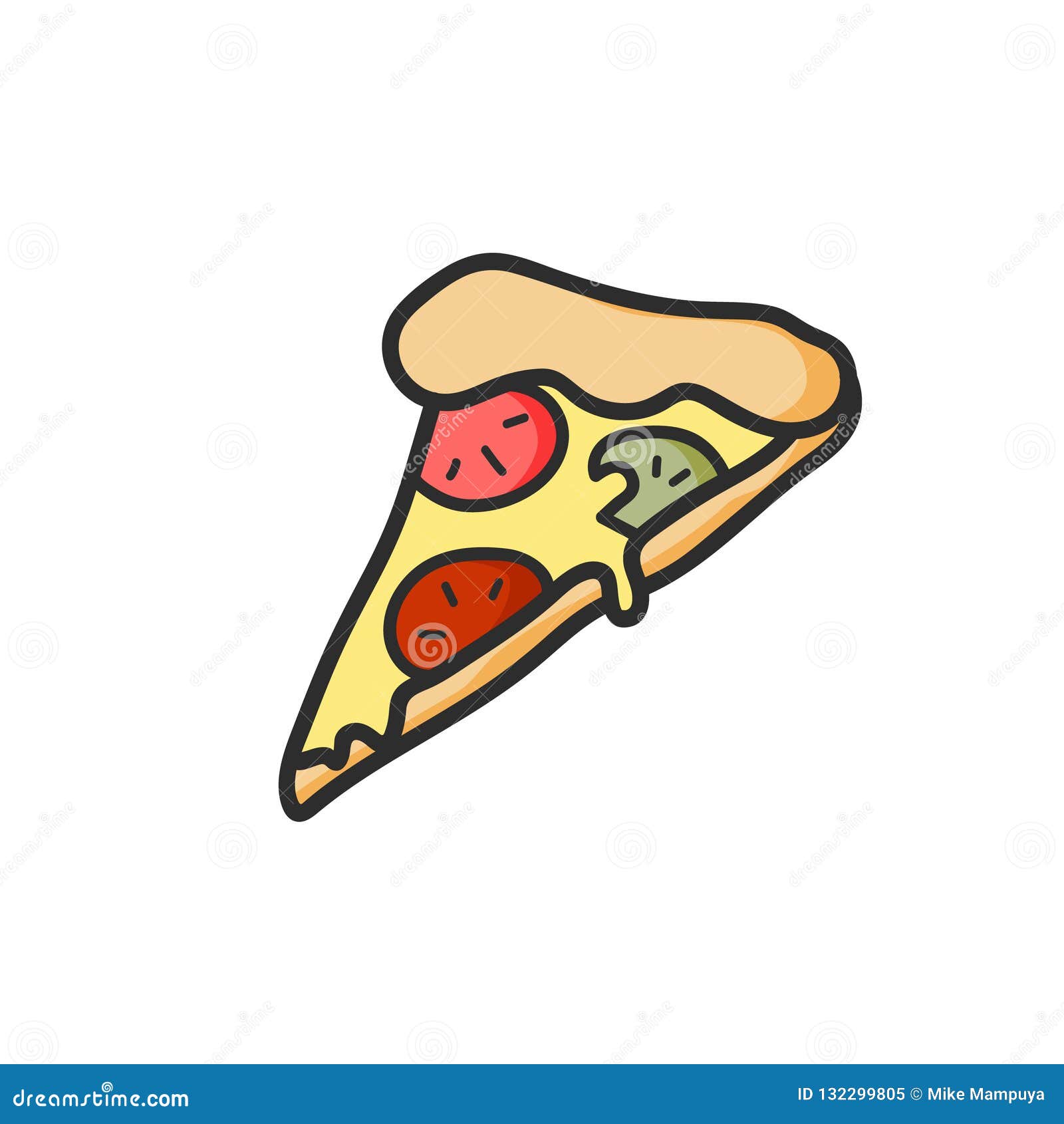 Desenhos de Pizza - Como desenhar Pizza passo a passo