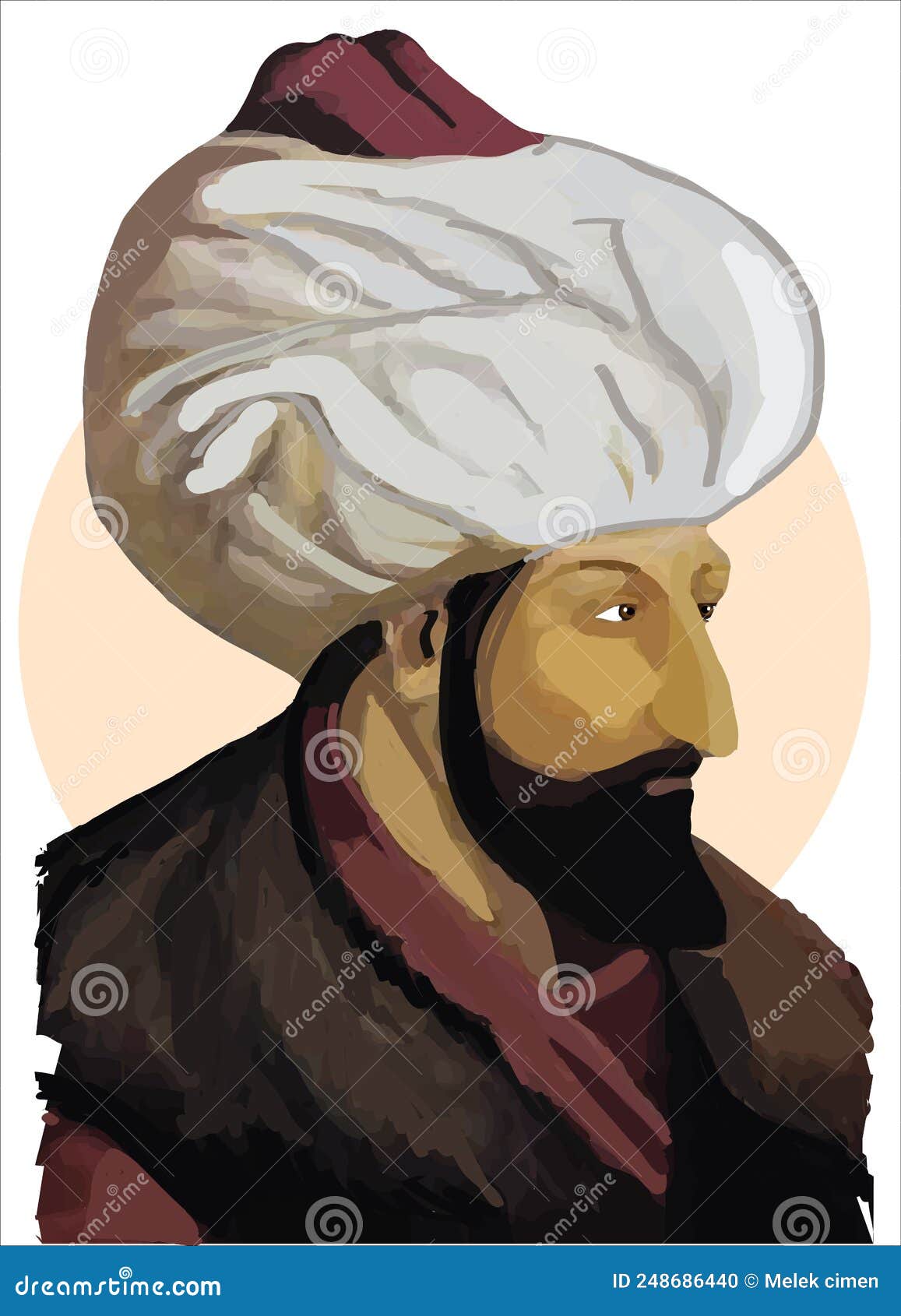Fatih Sultan Mehmet, Ottoman Sultan Second Mehmet. Conqueror Of