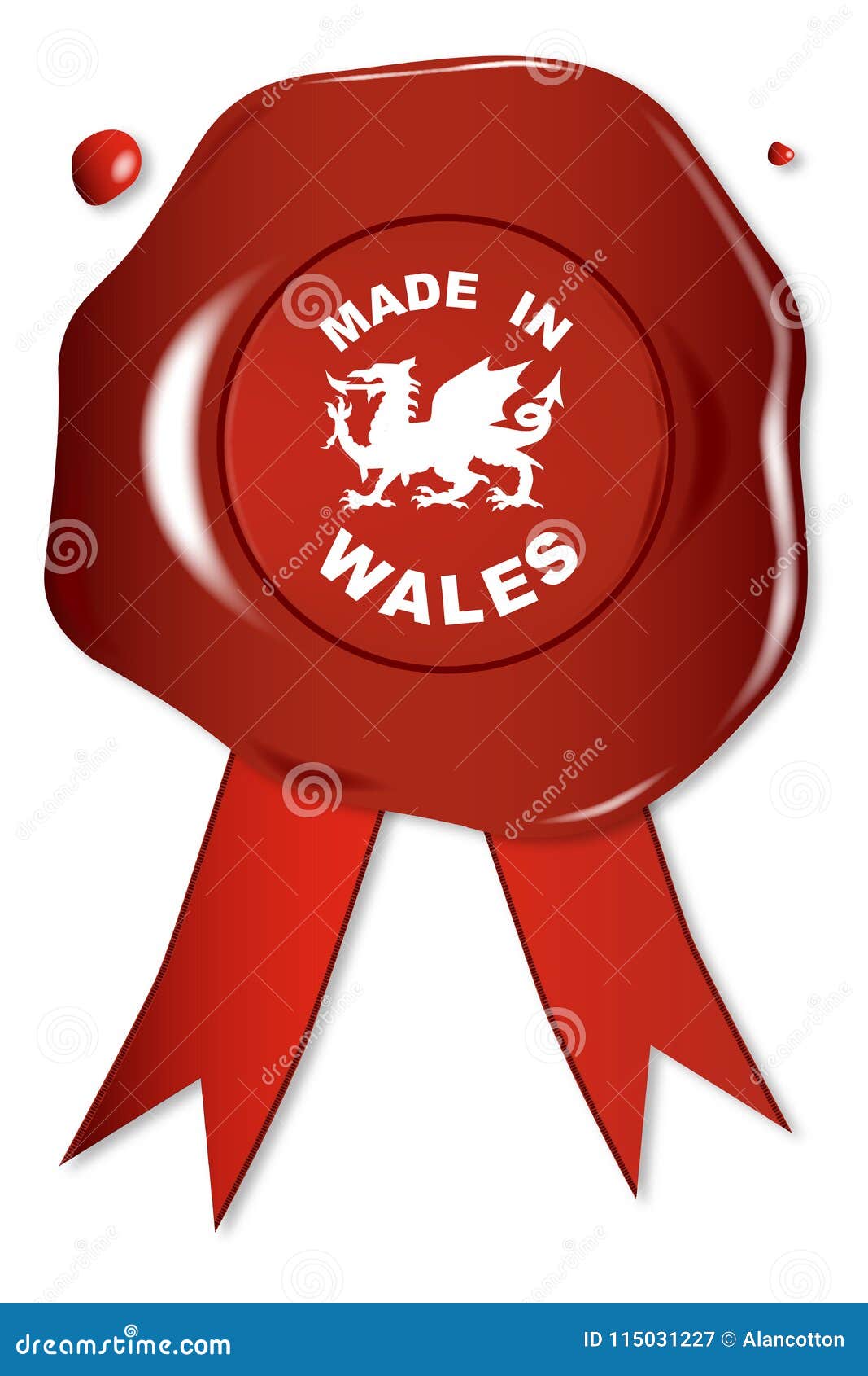 Lingua Gallese Dragon Wh Un Effetto Smussato Immagine Stock - Foto 5