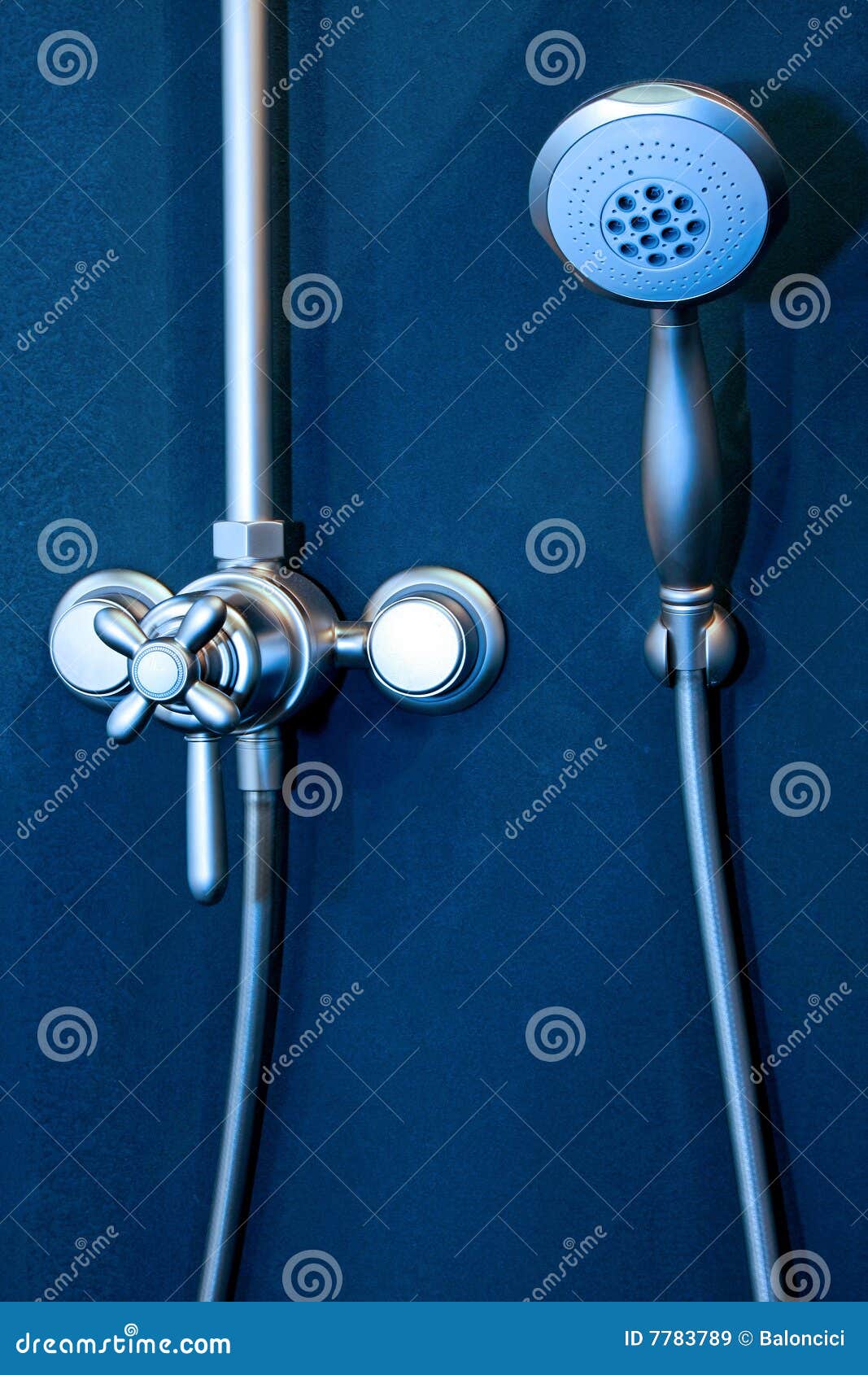 Faucet blue stock image. Image of hygiene, toilet, pipe 7783789