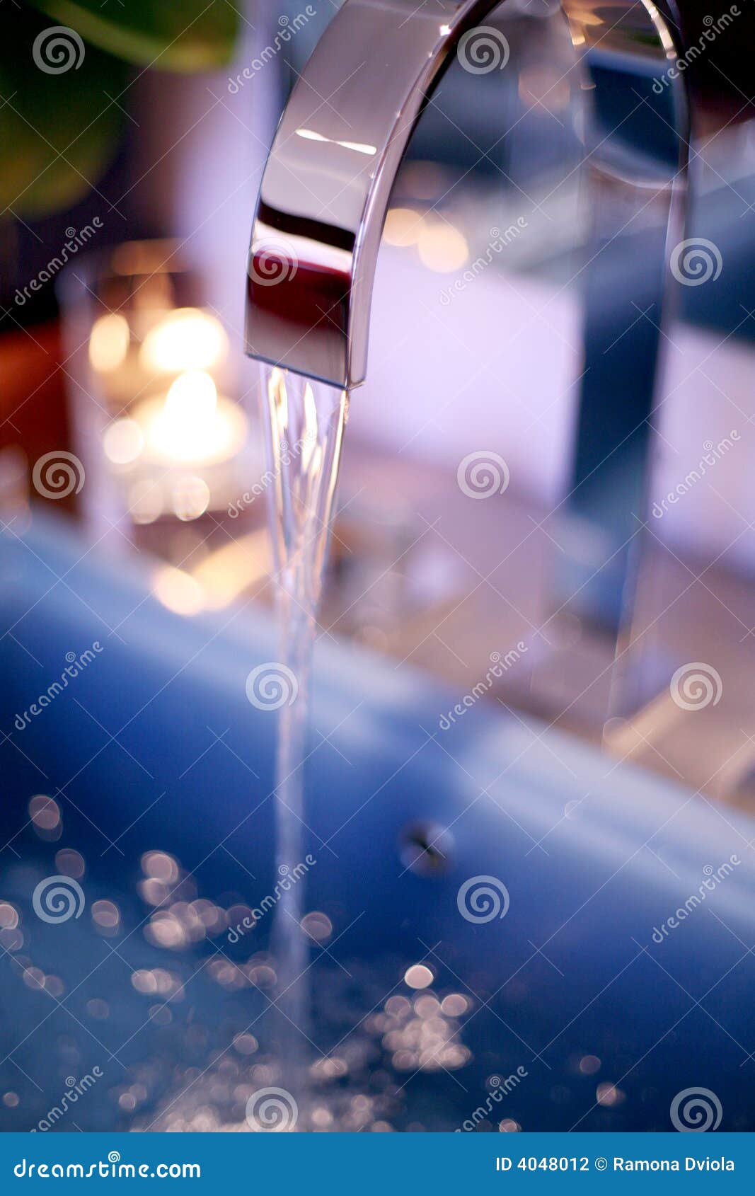 Faucet with running water stock photo. Image of clean 4048012
