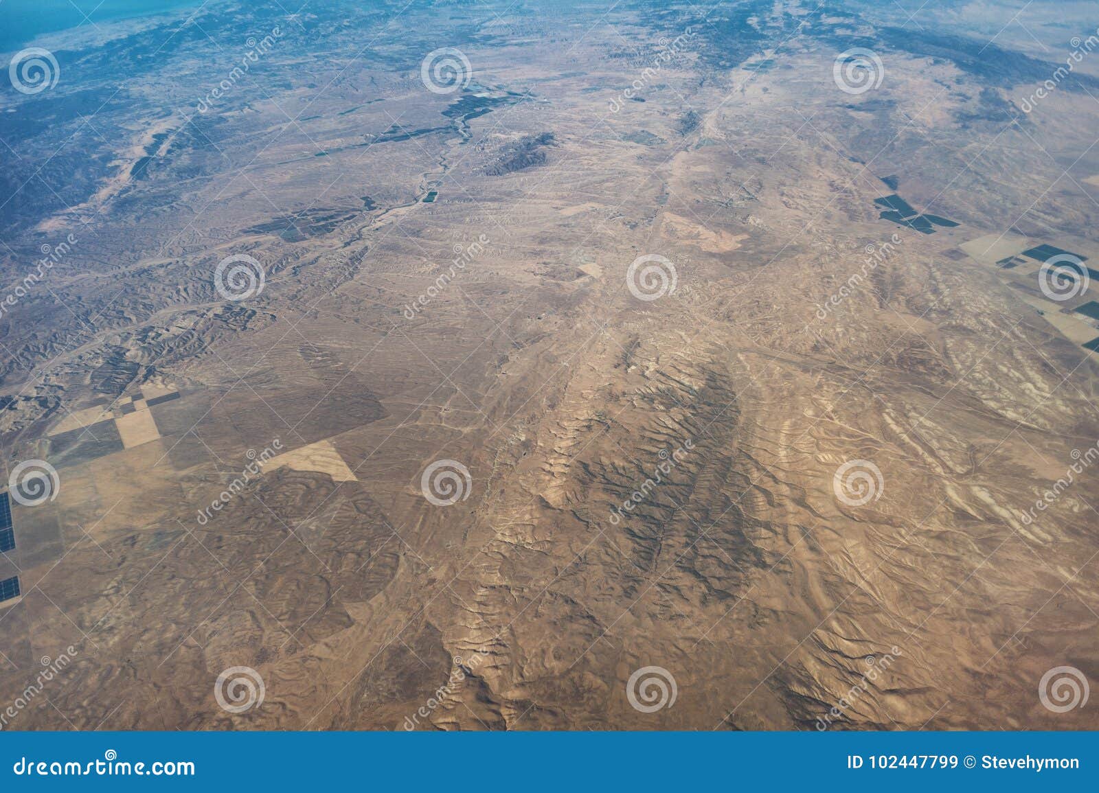 san andreas fault aerial view