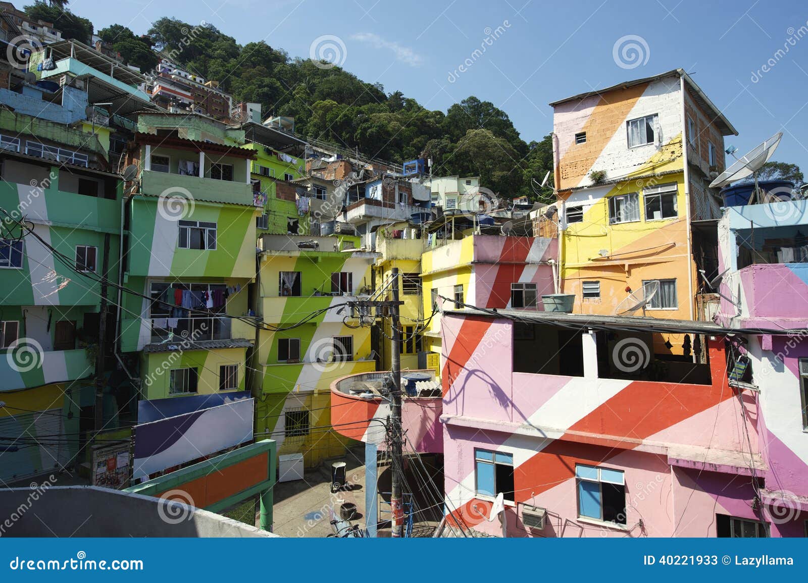 favela santa marta rio de janeiro brazil