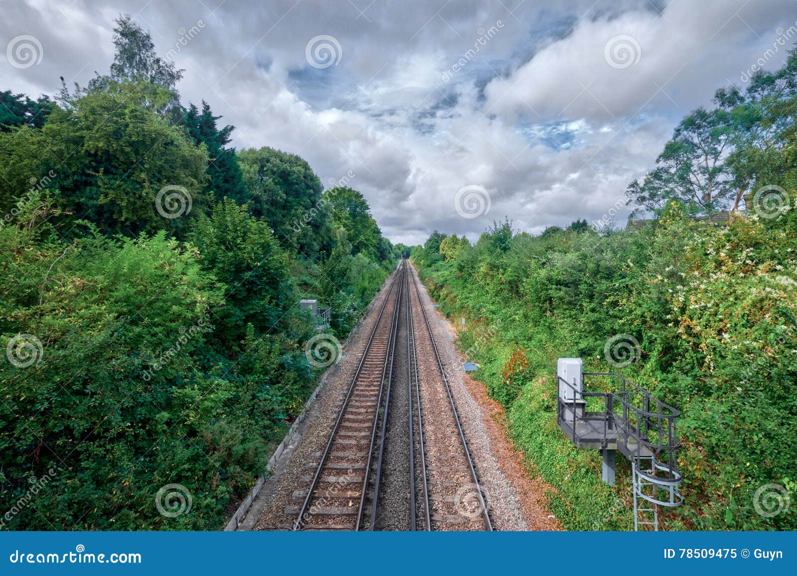 Faversham train tracks stock image. Image of isolated 78509475