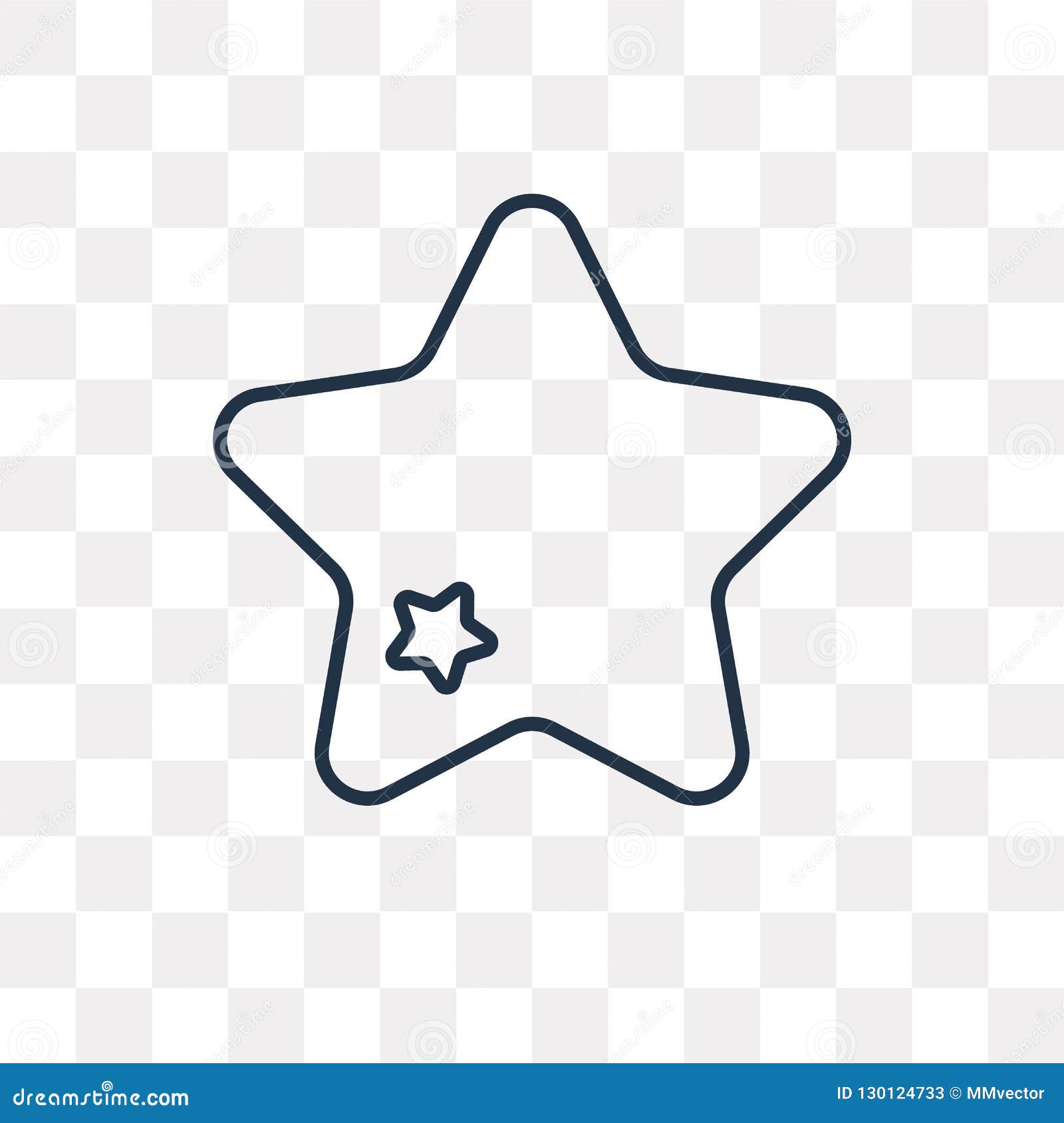 favorite  icon  on transparent background, linear