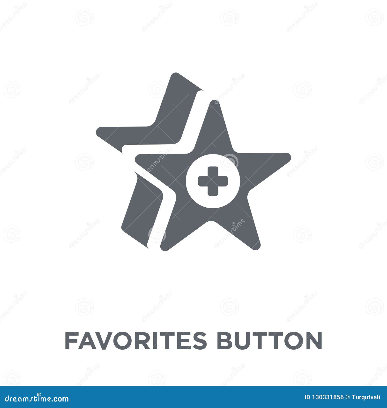 Favorites Button Icon From Webnavigation Collection Stock Vector