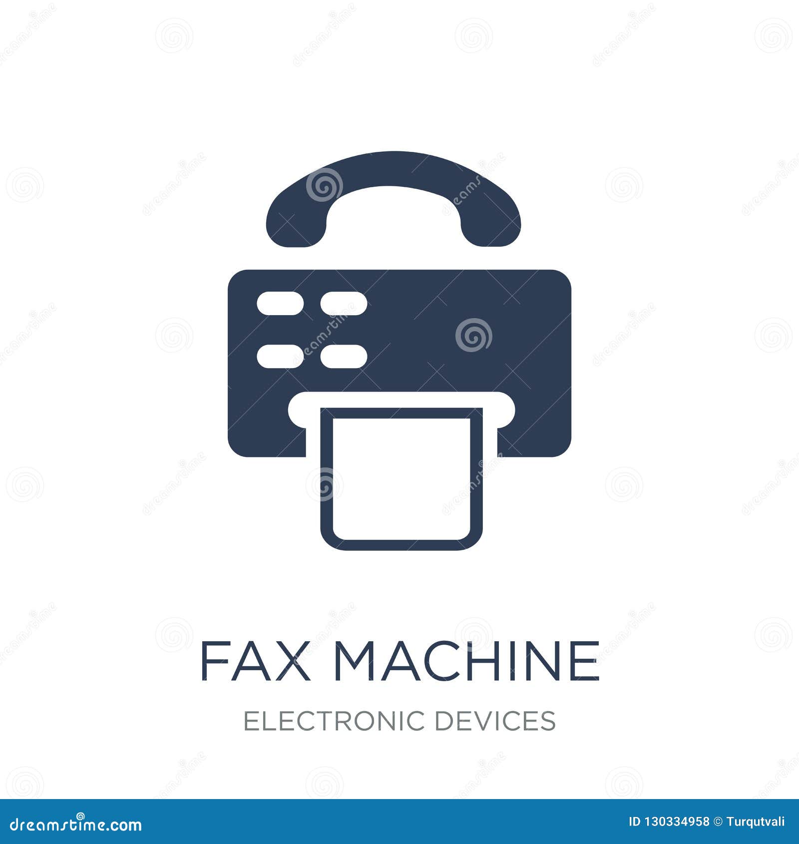 fax machine icon. trendy flat  fax machine icon on white b