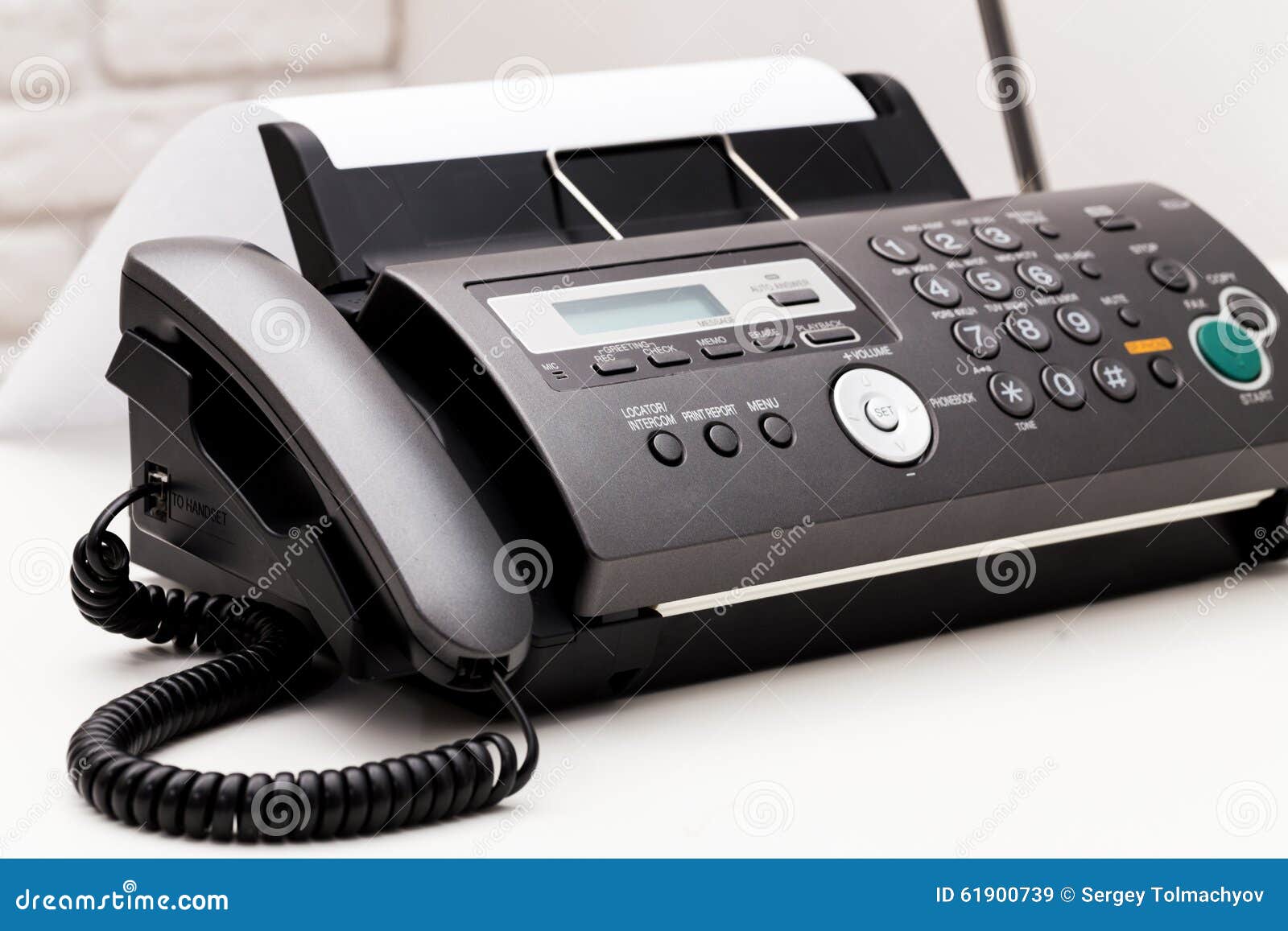 Fax machine stock image. Image of customer, close, peripheral 61900739