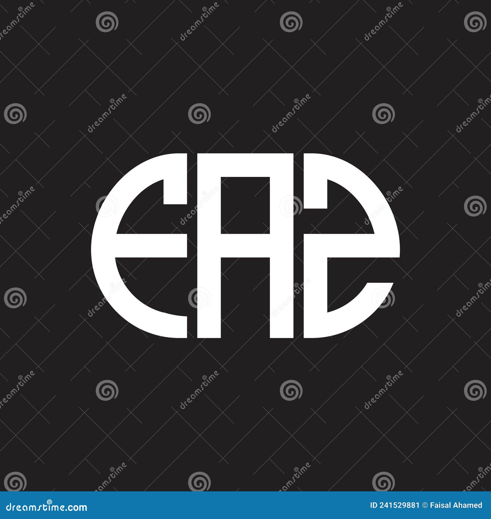 faz letter logo  on black background. faz creative initials letter logo concept. faz letter 