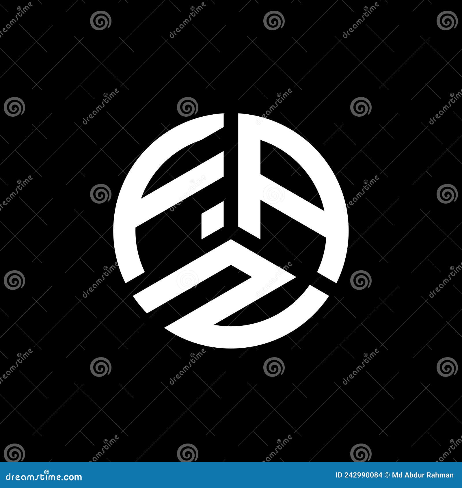faz letter logo  on white background. faz creative initials letter logo concept. faz letter 