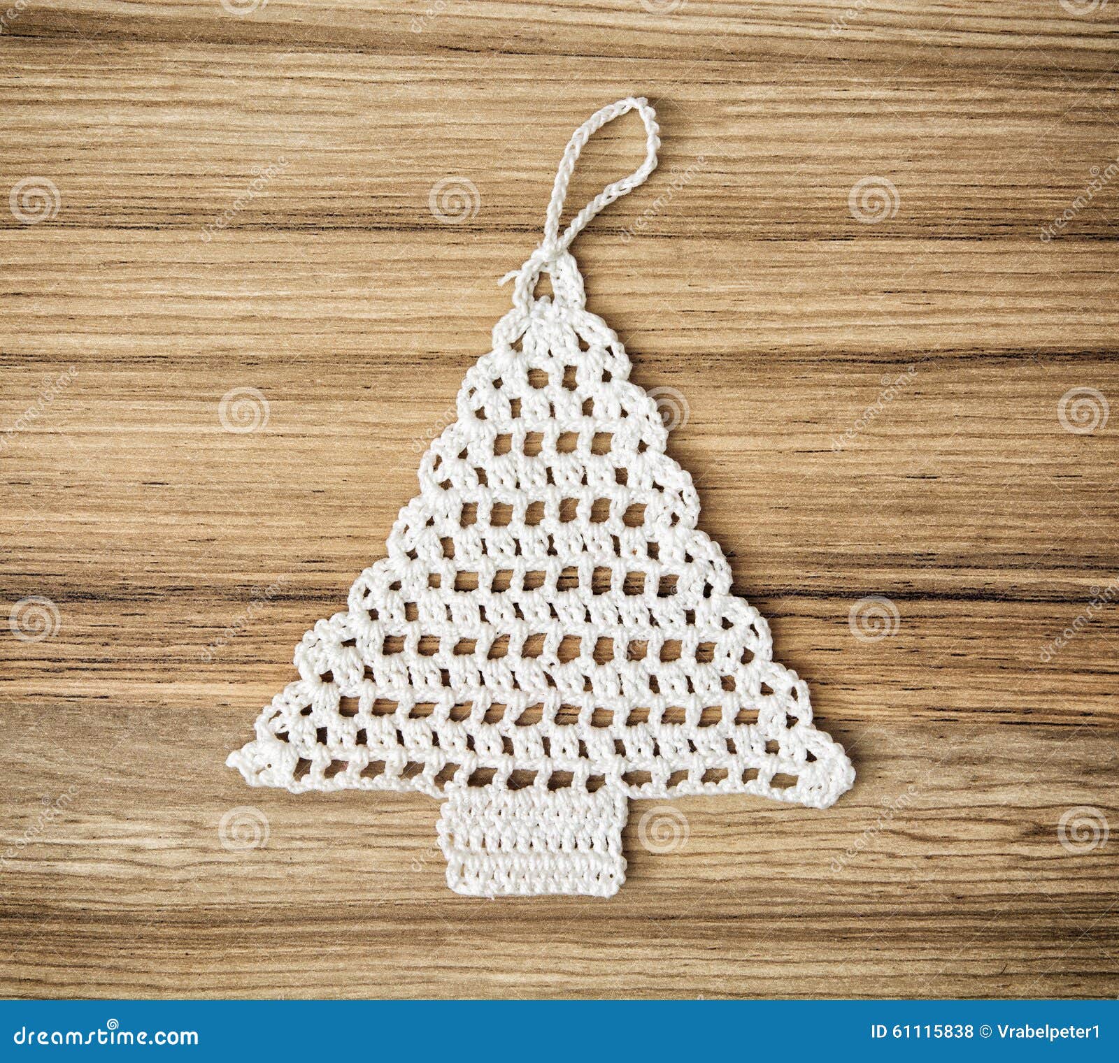 Fazer Crochê a árvore De Natal Foto de Stock - Imagem de objeto, xmas:  61115838